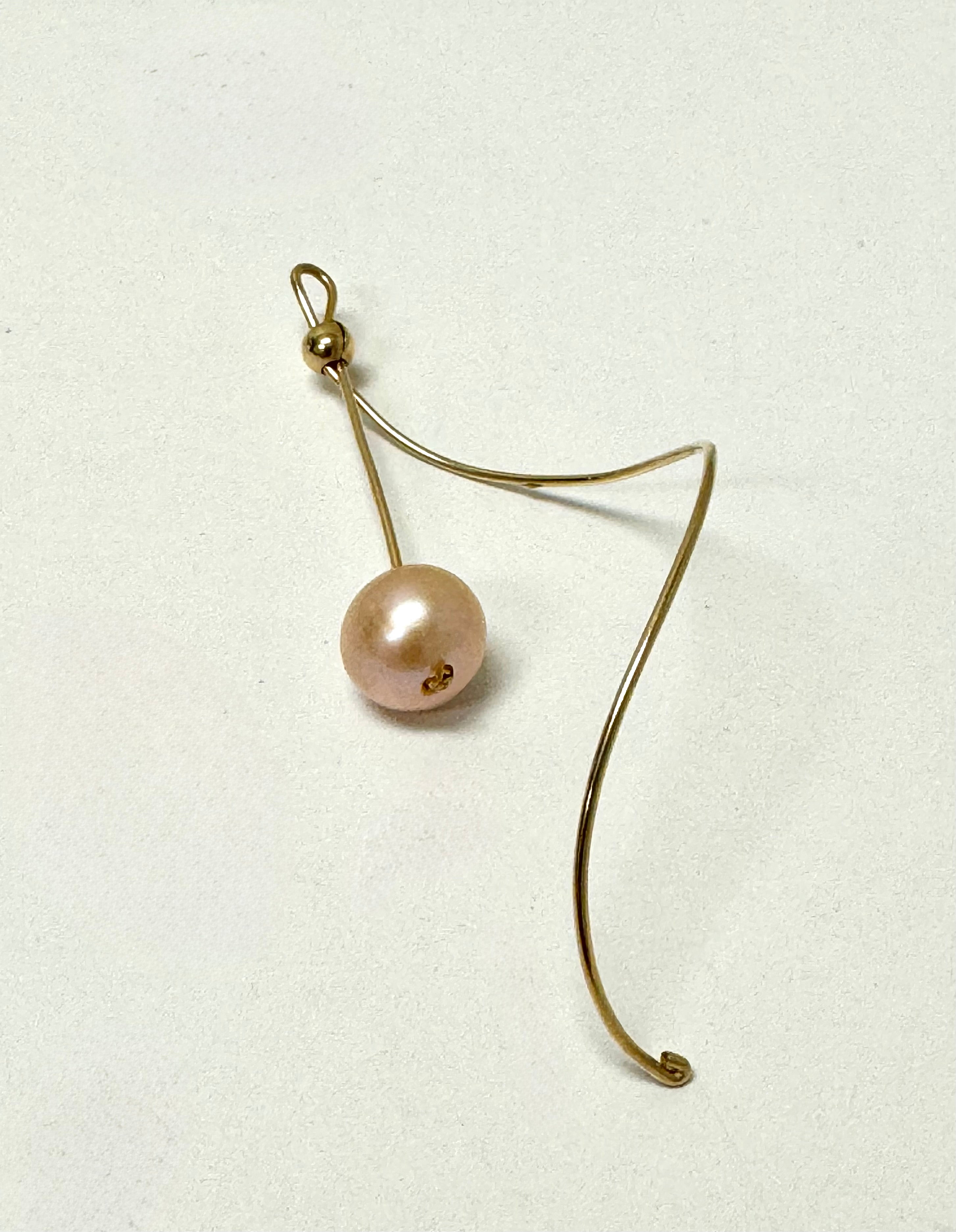 Pink Pearl Swirl Pendant