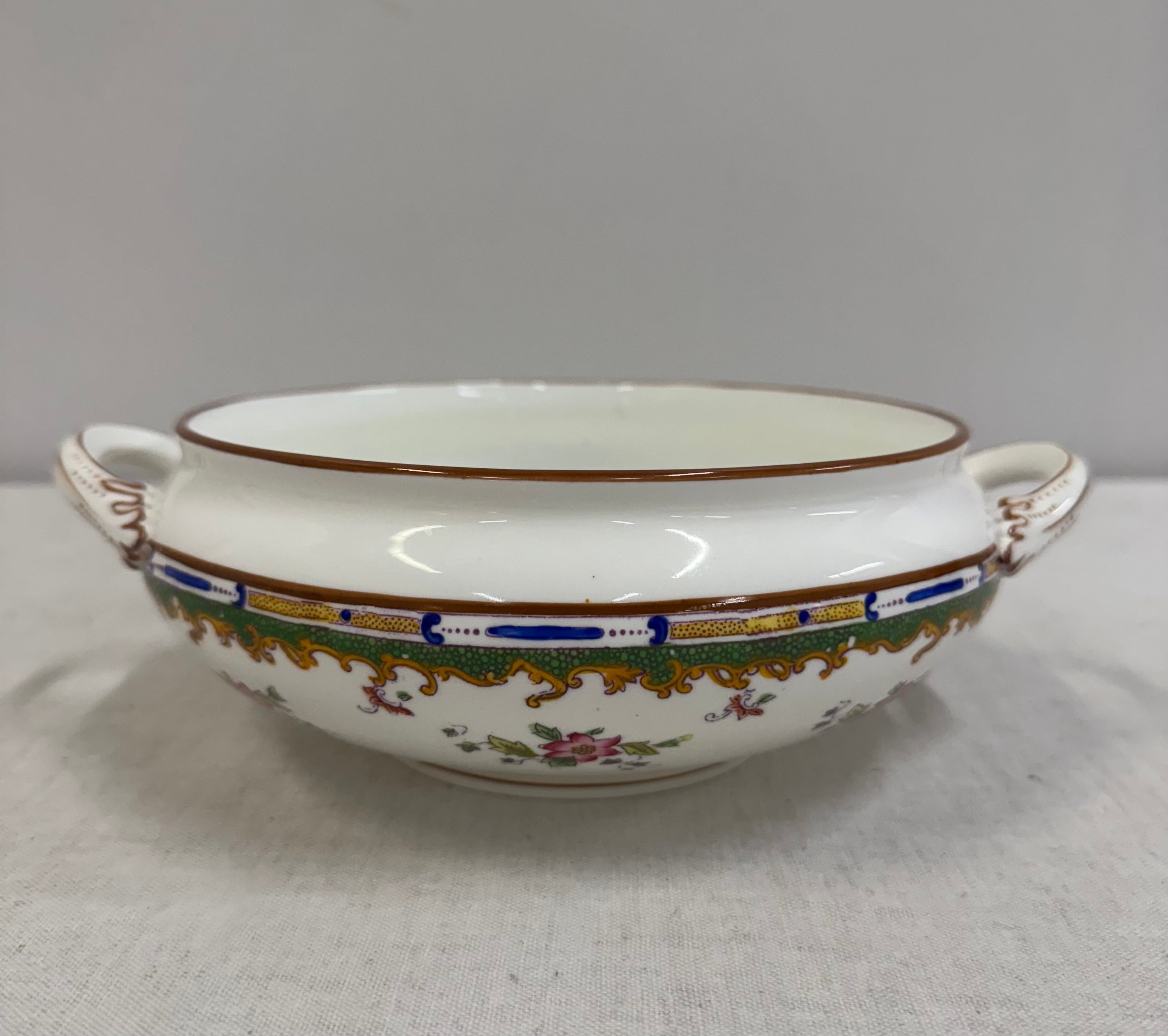 COALPORT 'Broadway Green' Serving Bowl