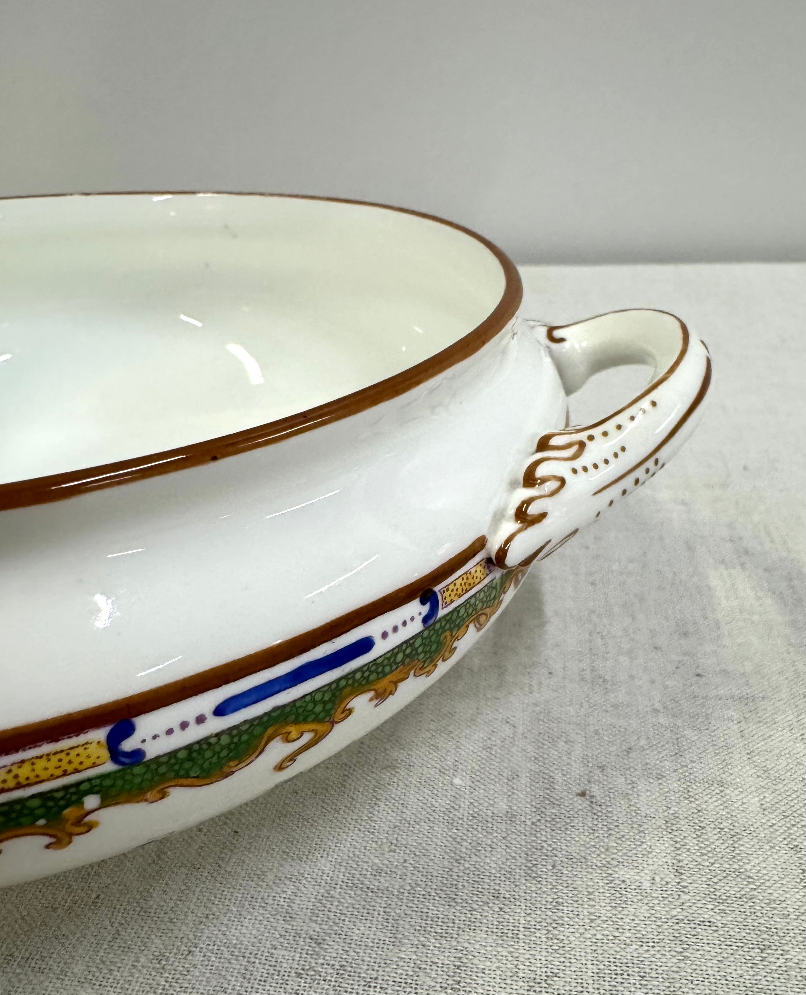 COALPORT 'Broadway Green' Serving Bowl