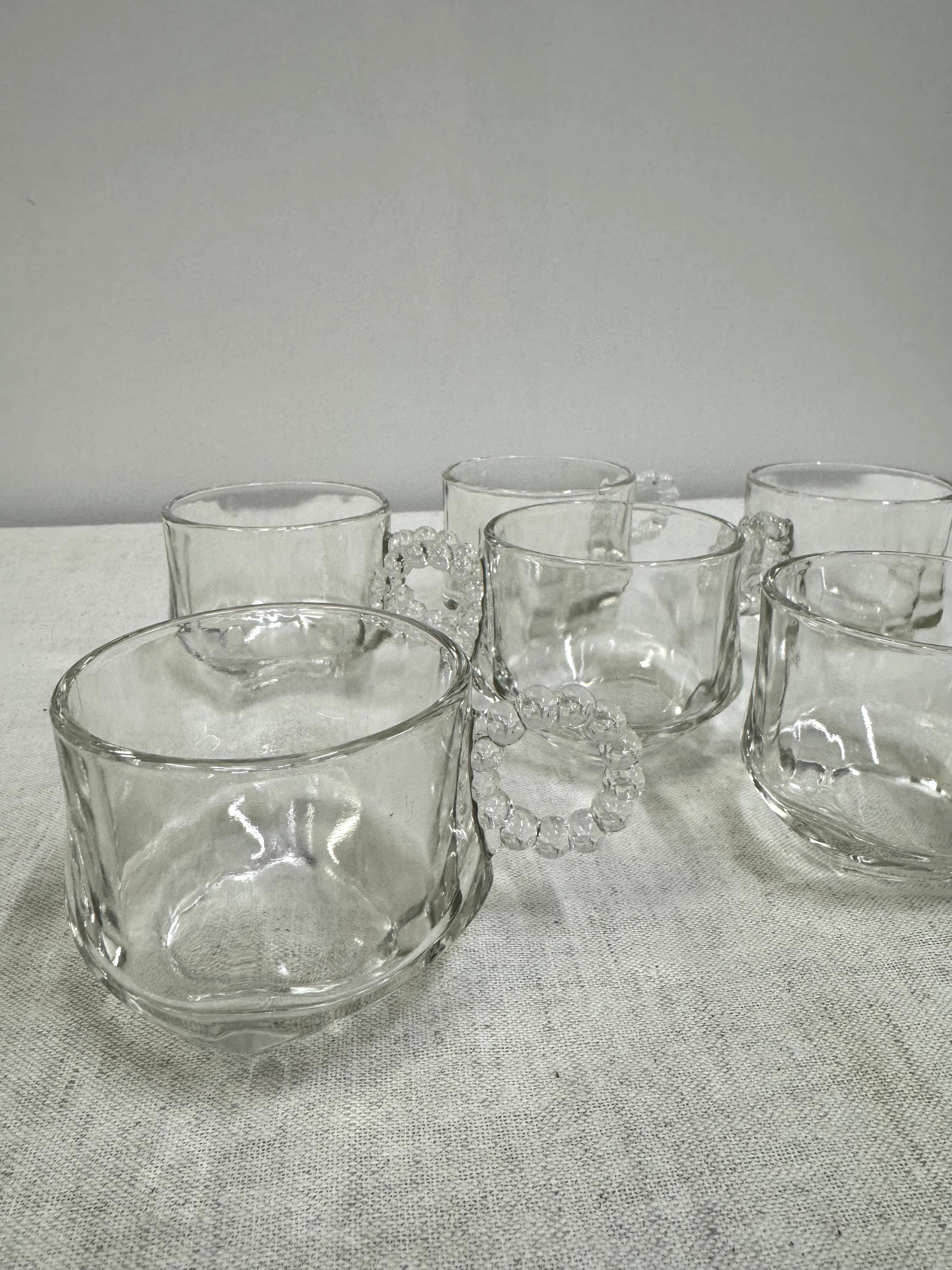 Vintage HAZEL ATLAS Boopie Cups Set of 6
