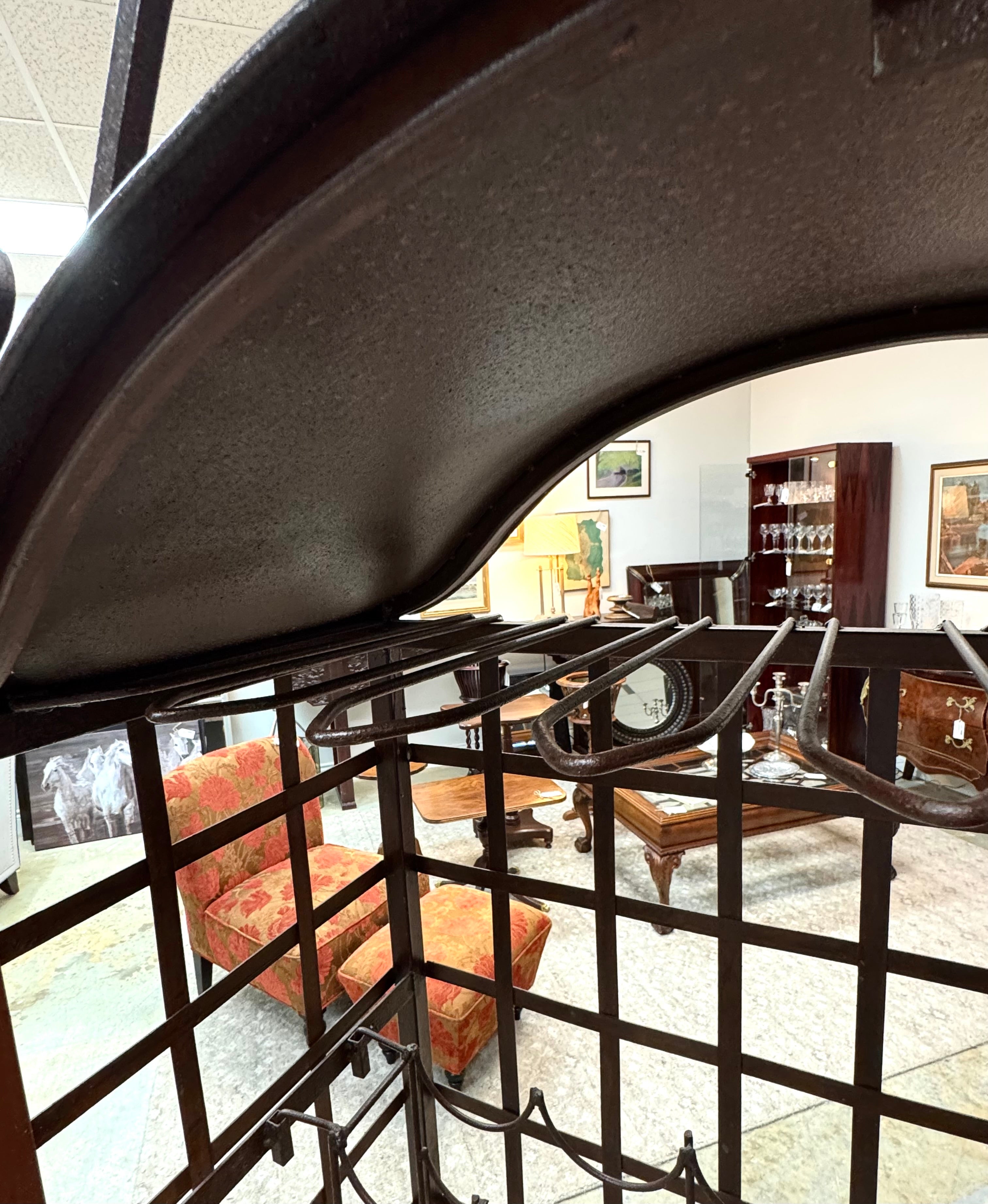 Hand-forged Wrought Iron Wine Rack