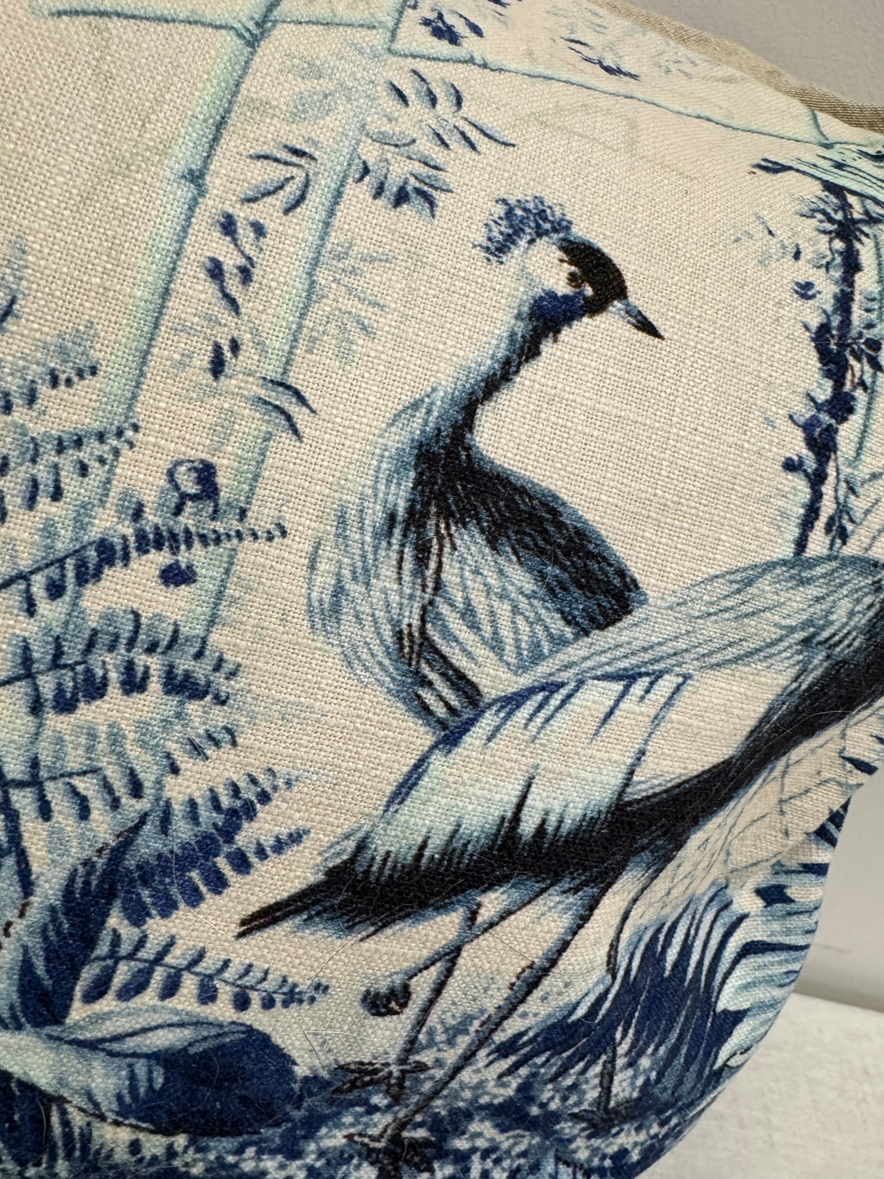 POTTERY BARN 'Ainsley' Blue & Cream Toile 22" Pillow