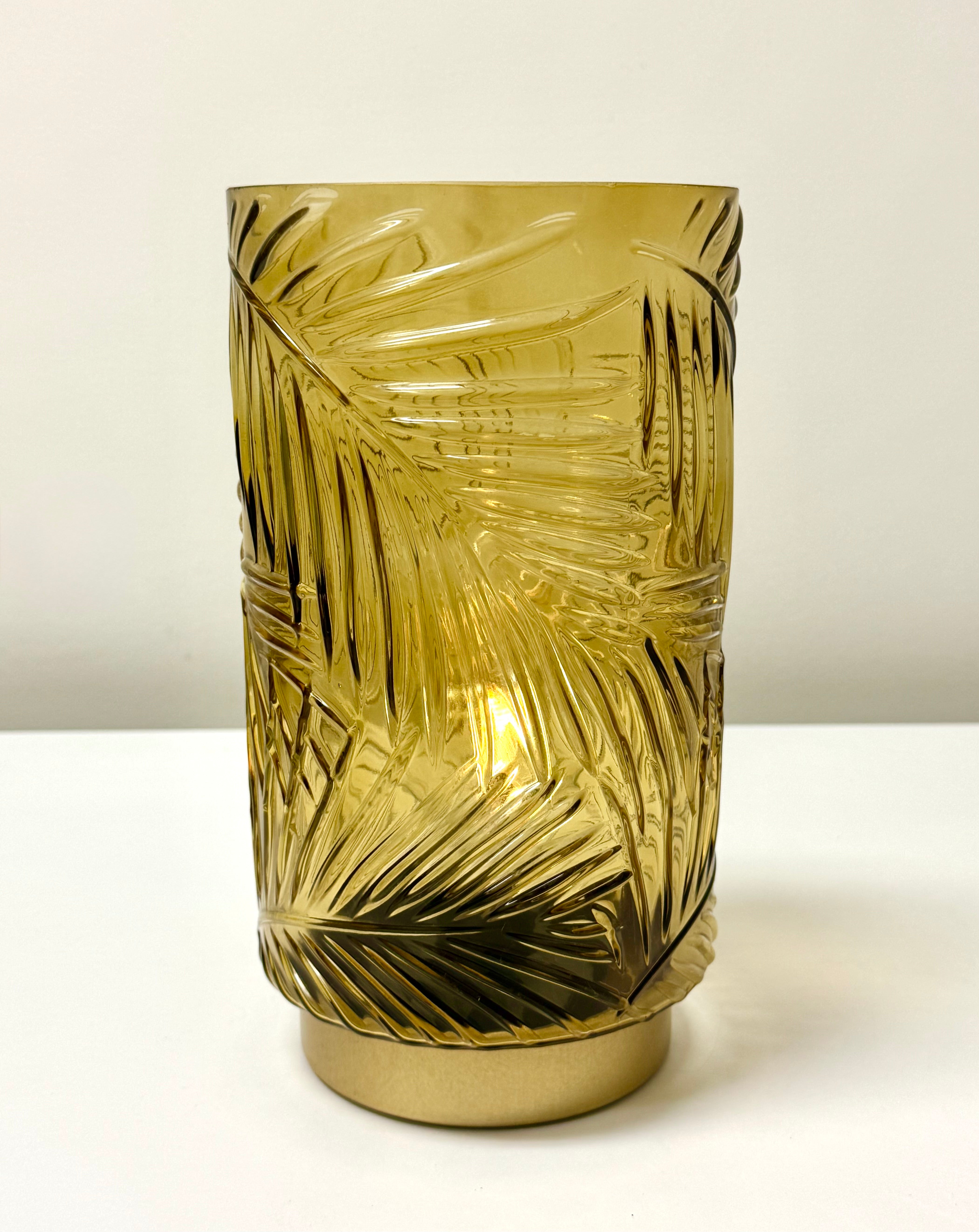 Amber Leaf Battery-operated Lamp
