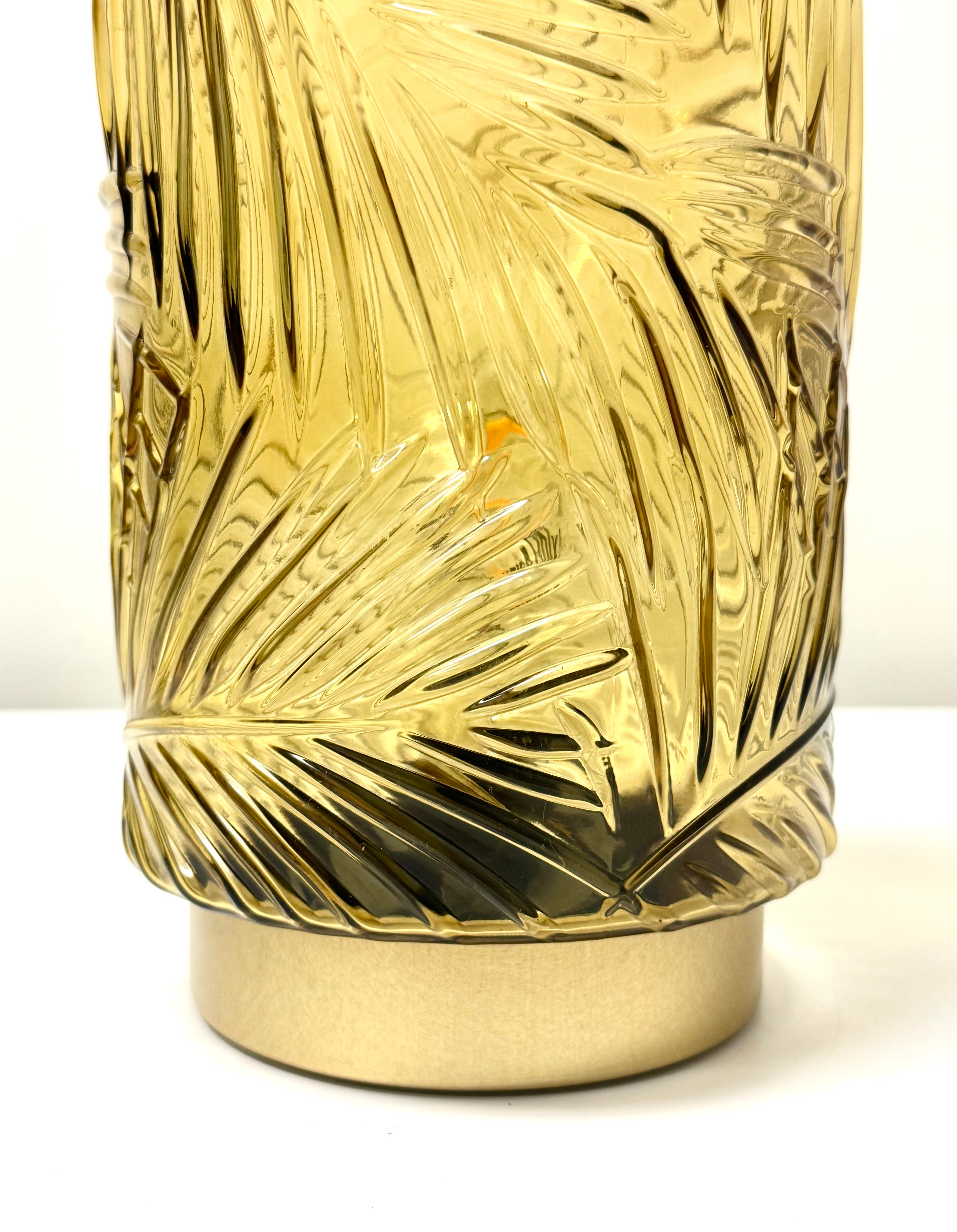 Amber Leaf Battery-operated Lamp