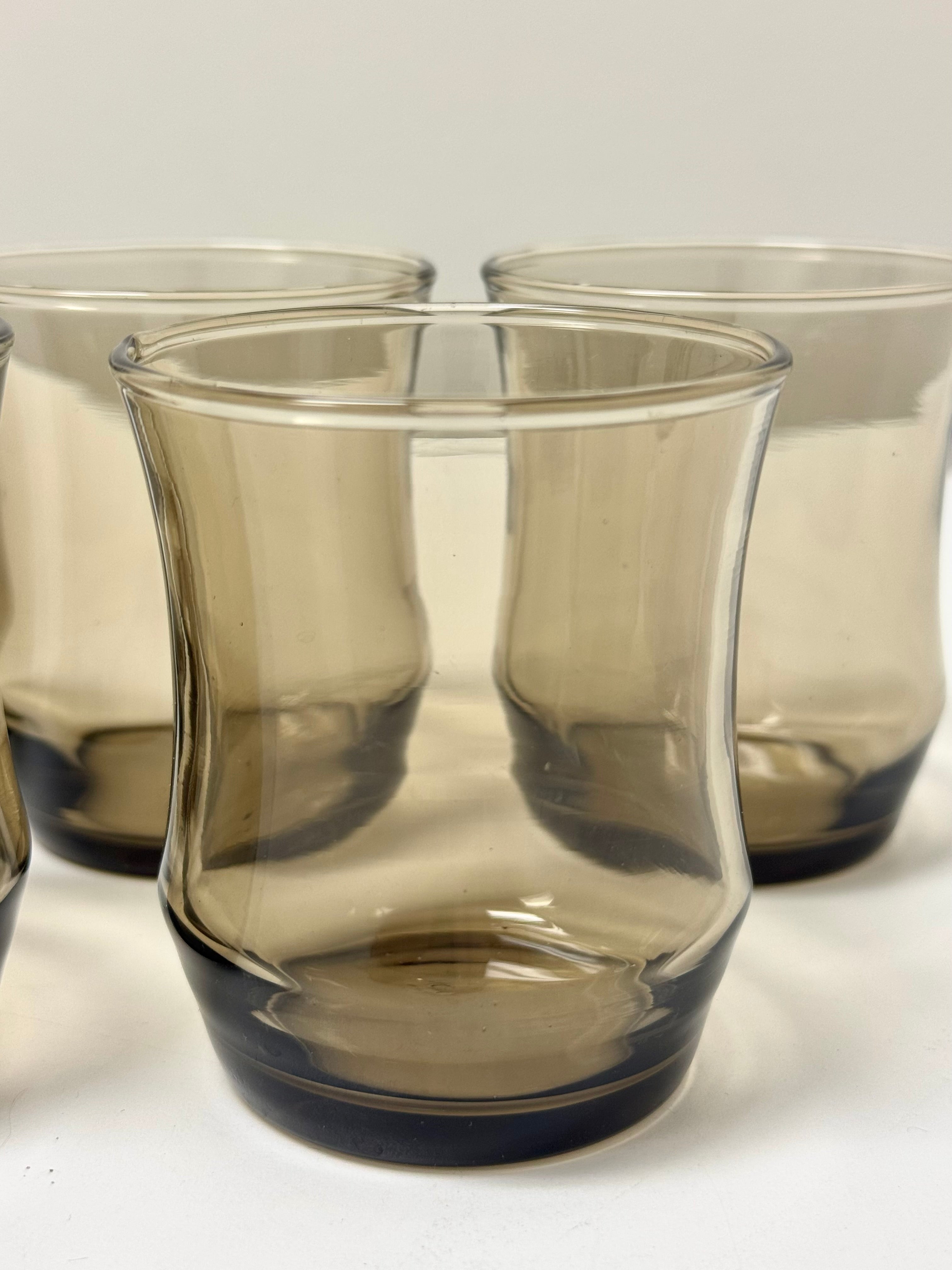 Tawny Smoke Small Juice Glasses Set of 5