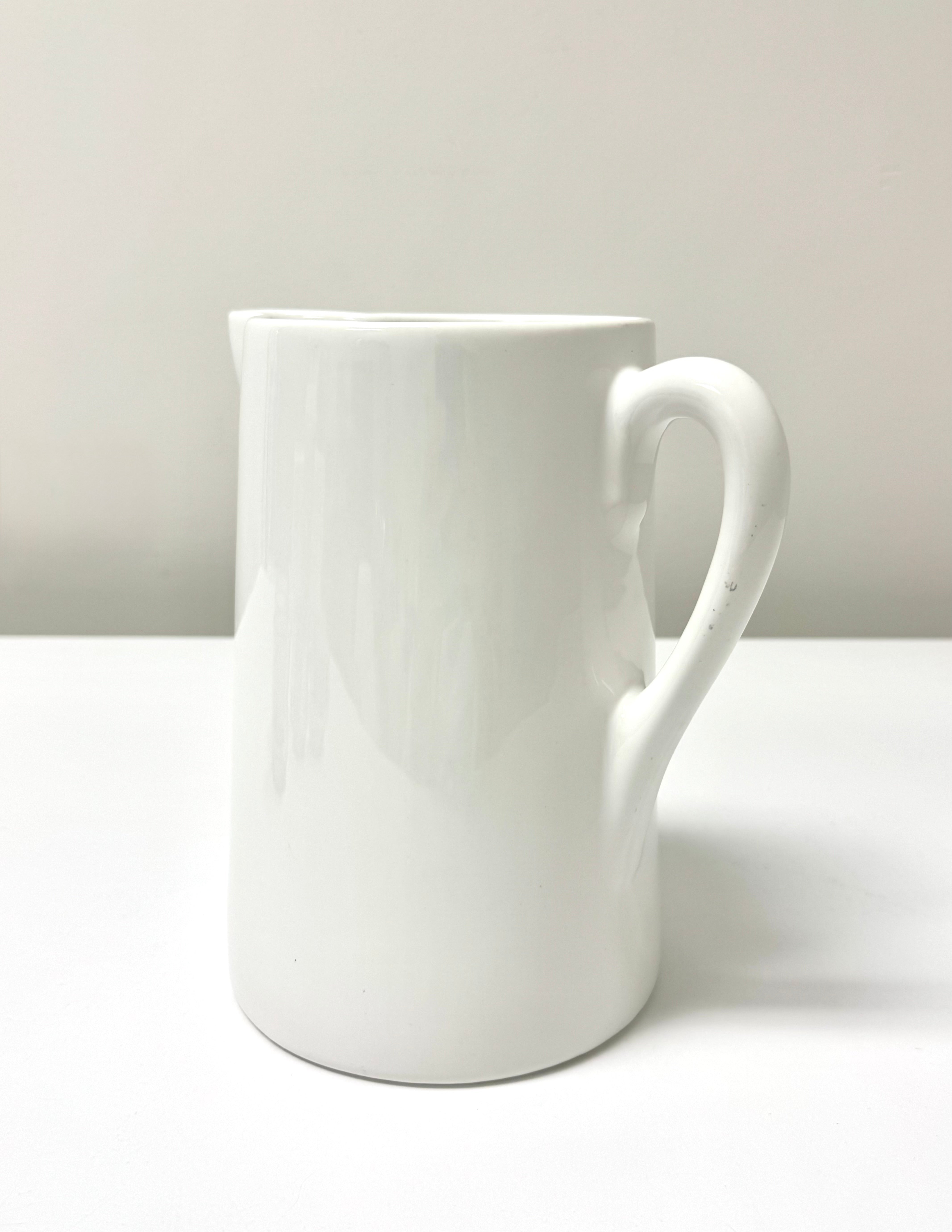 White Ceramic Pitcher