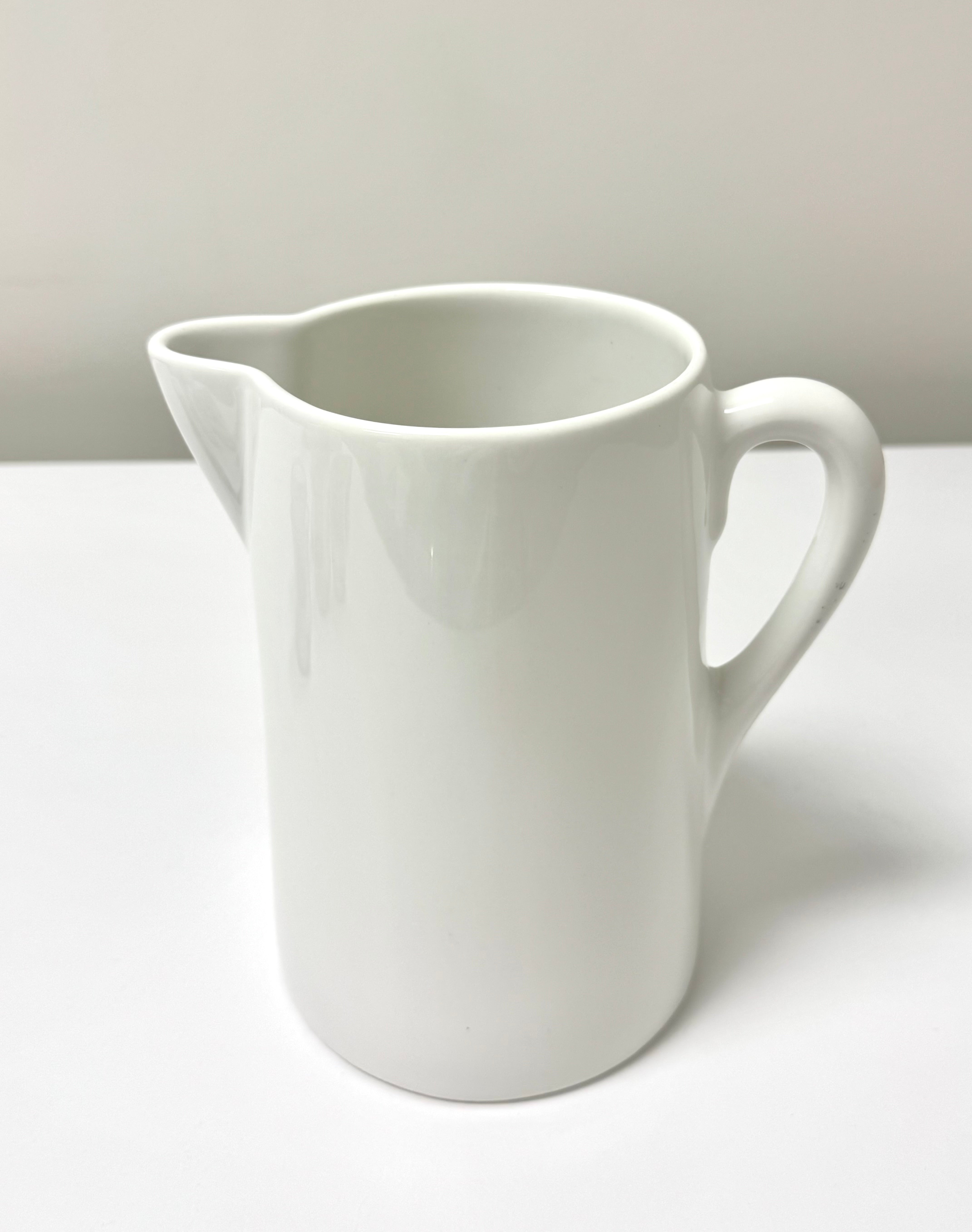 White Ceramic Pitcher