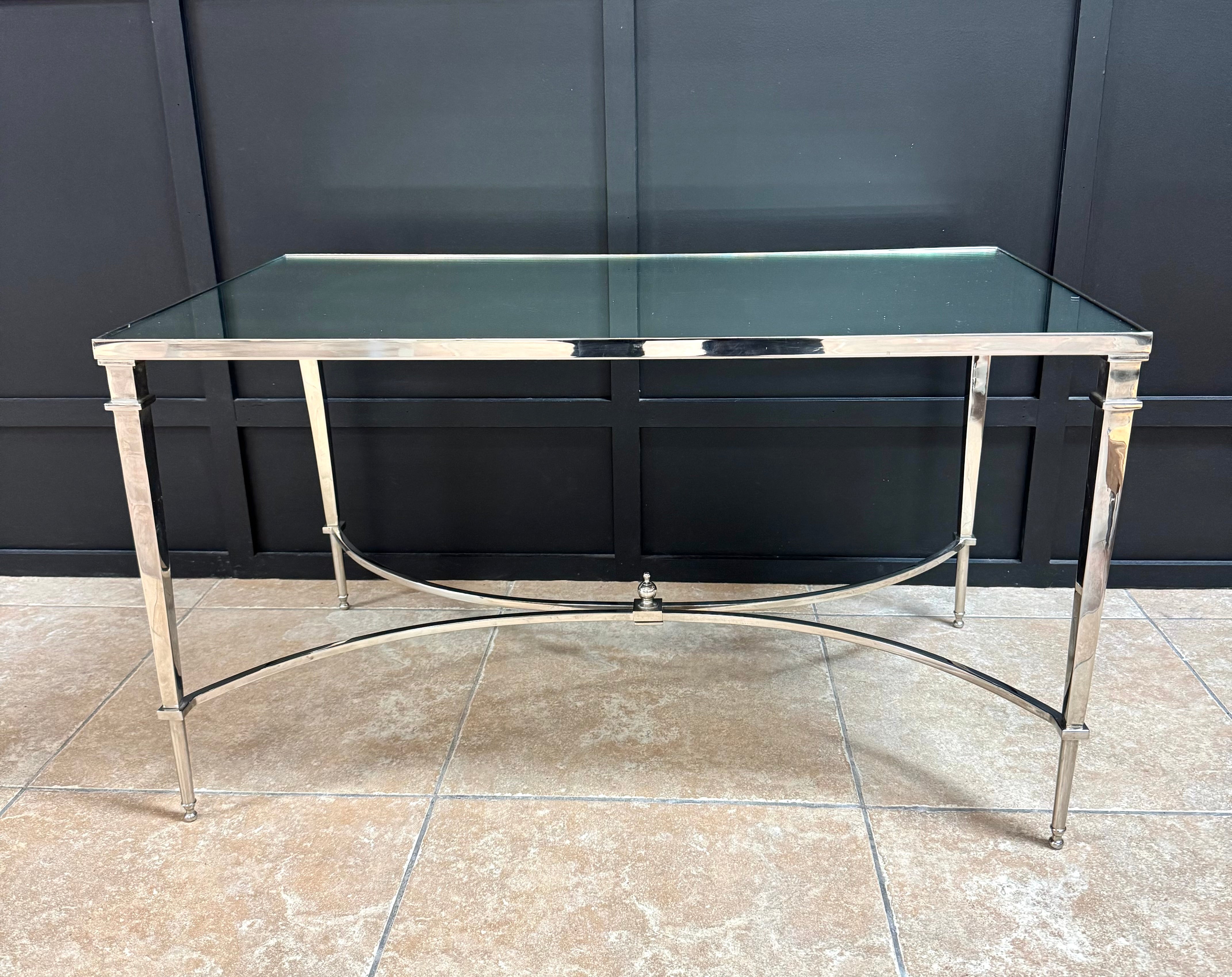 GLOBAL VIEWS French Nickel Coffee Table