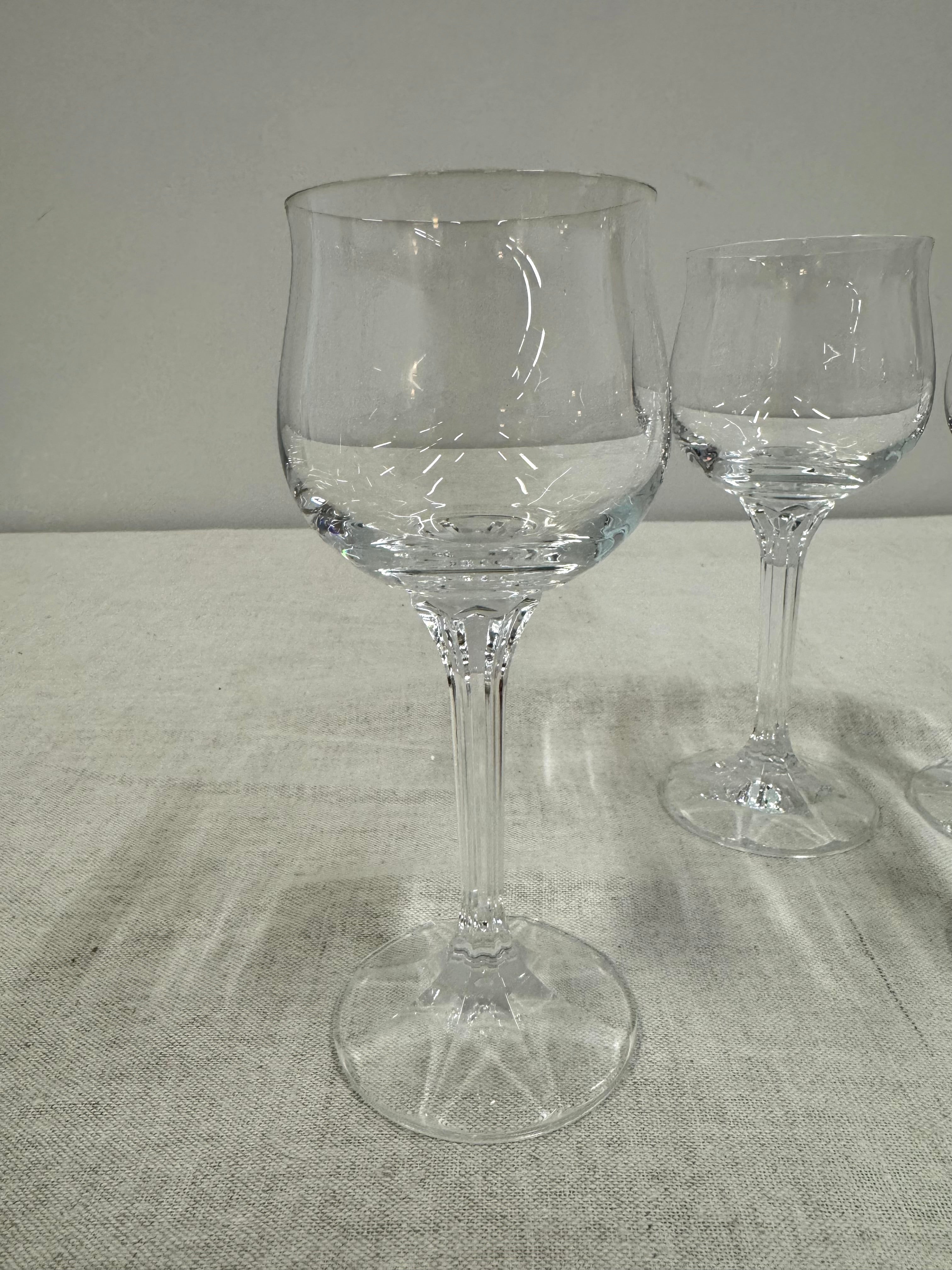 Tulip Bowl Crystal Small Wine Glasses Set of 4