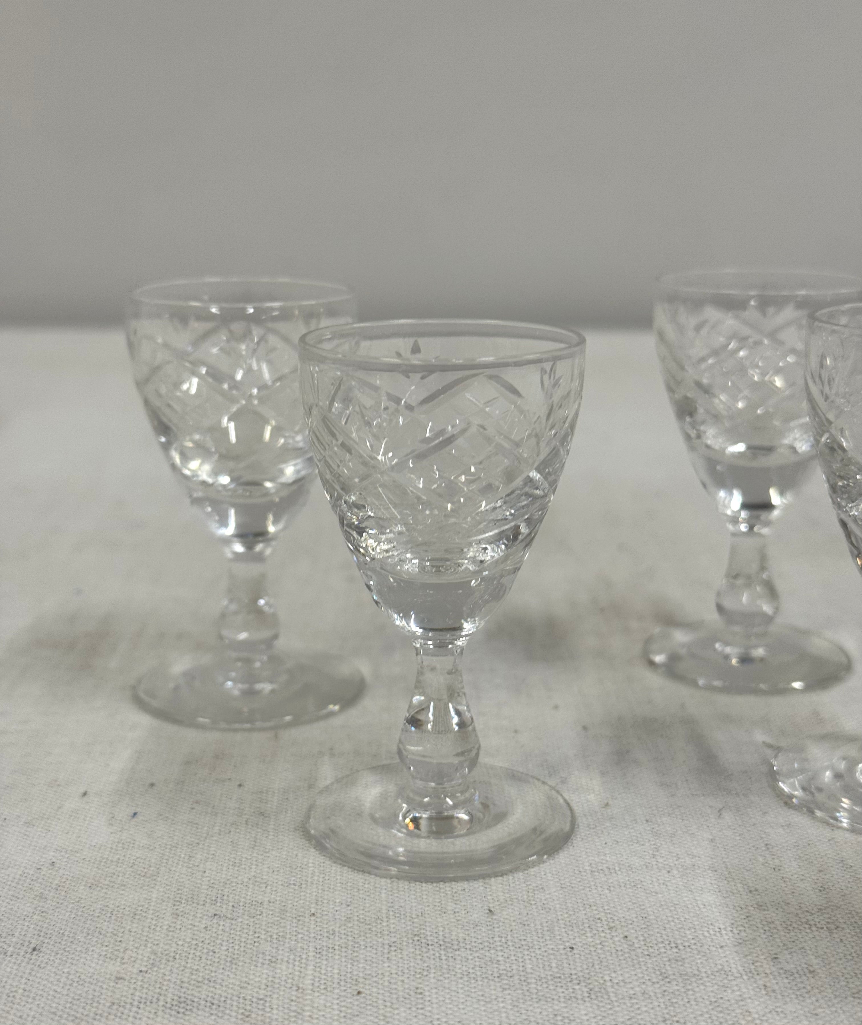 Crystal Liqueur Glasses Set of 6