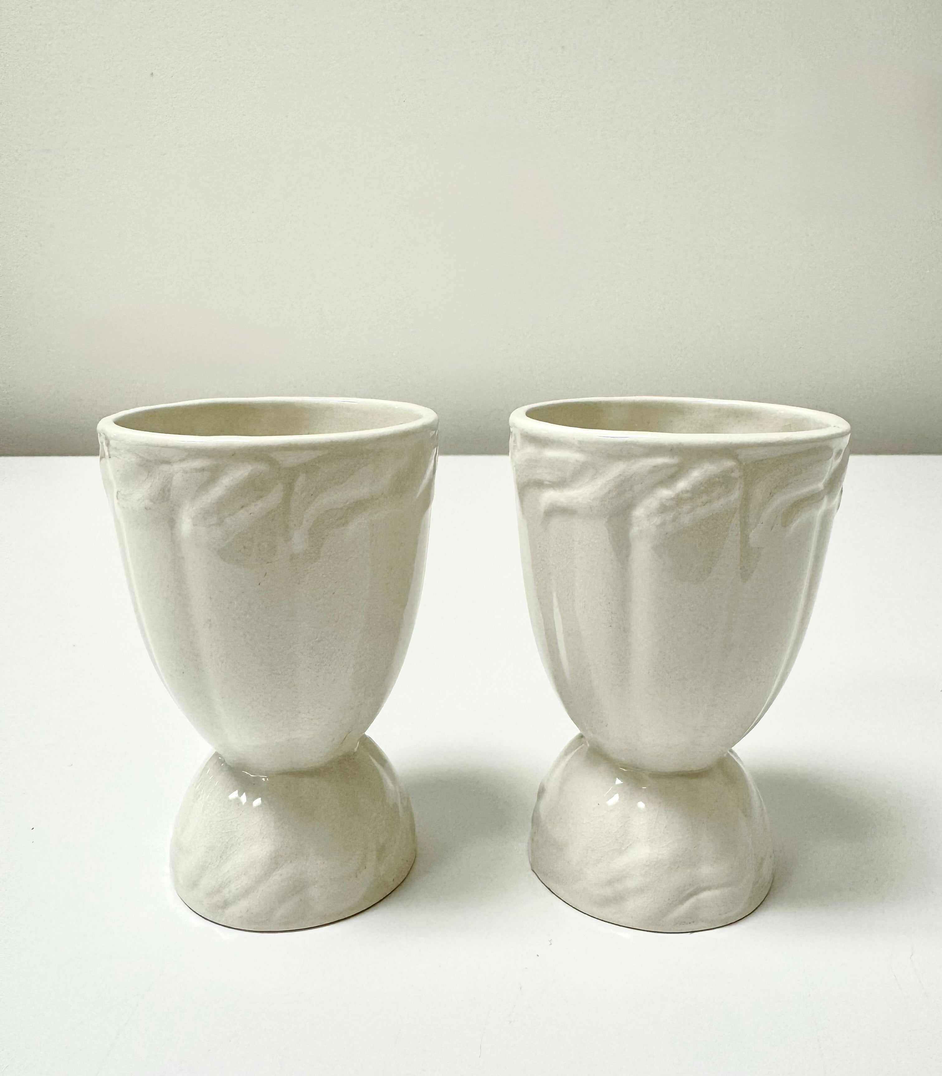 Vintage Double Egg Cups Set of 2
