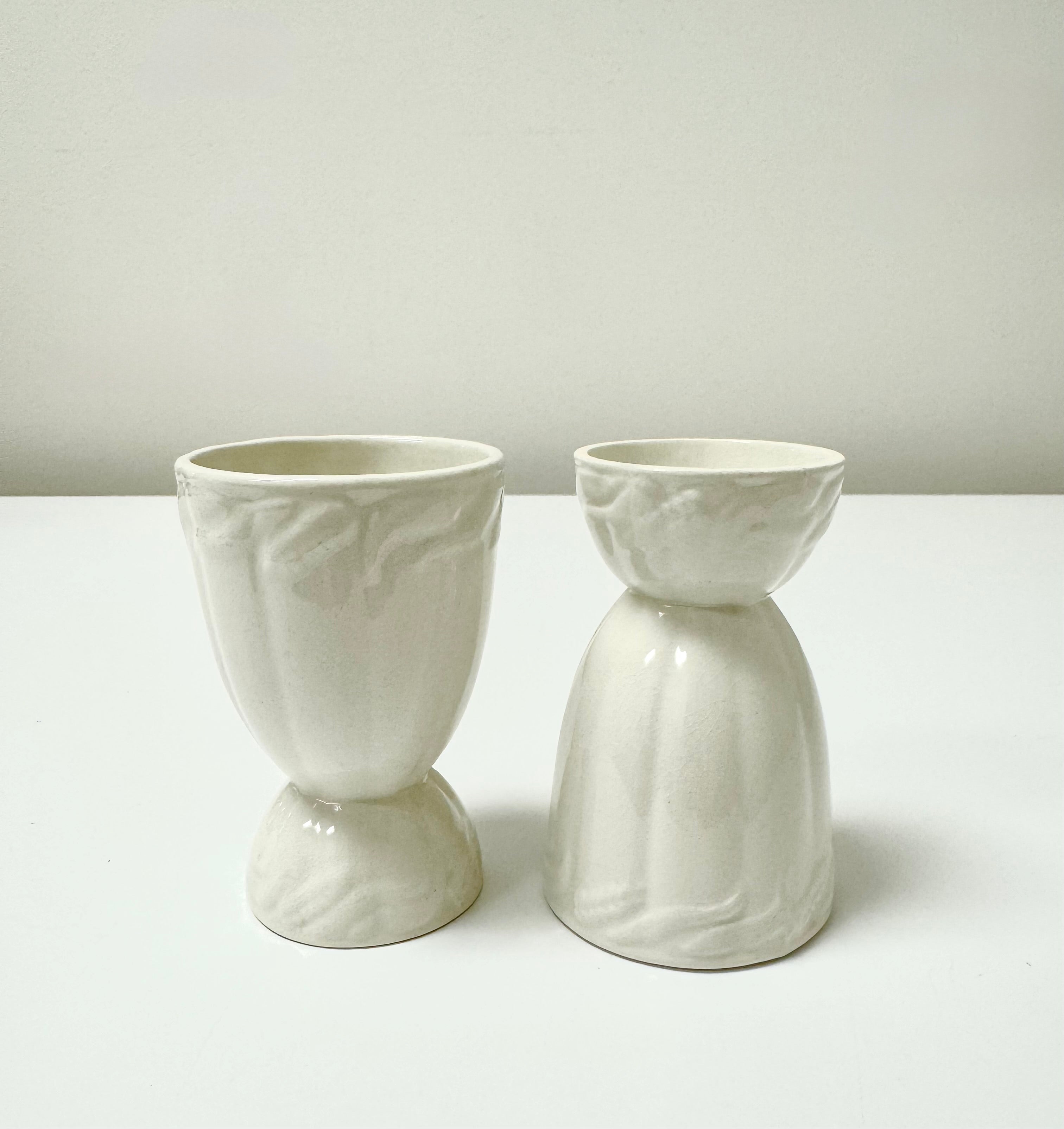 Vintage Double Egg Cups Set of 2