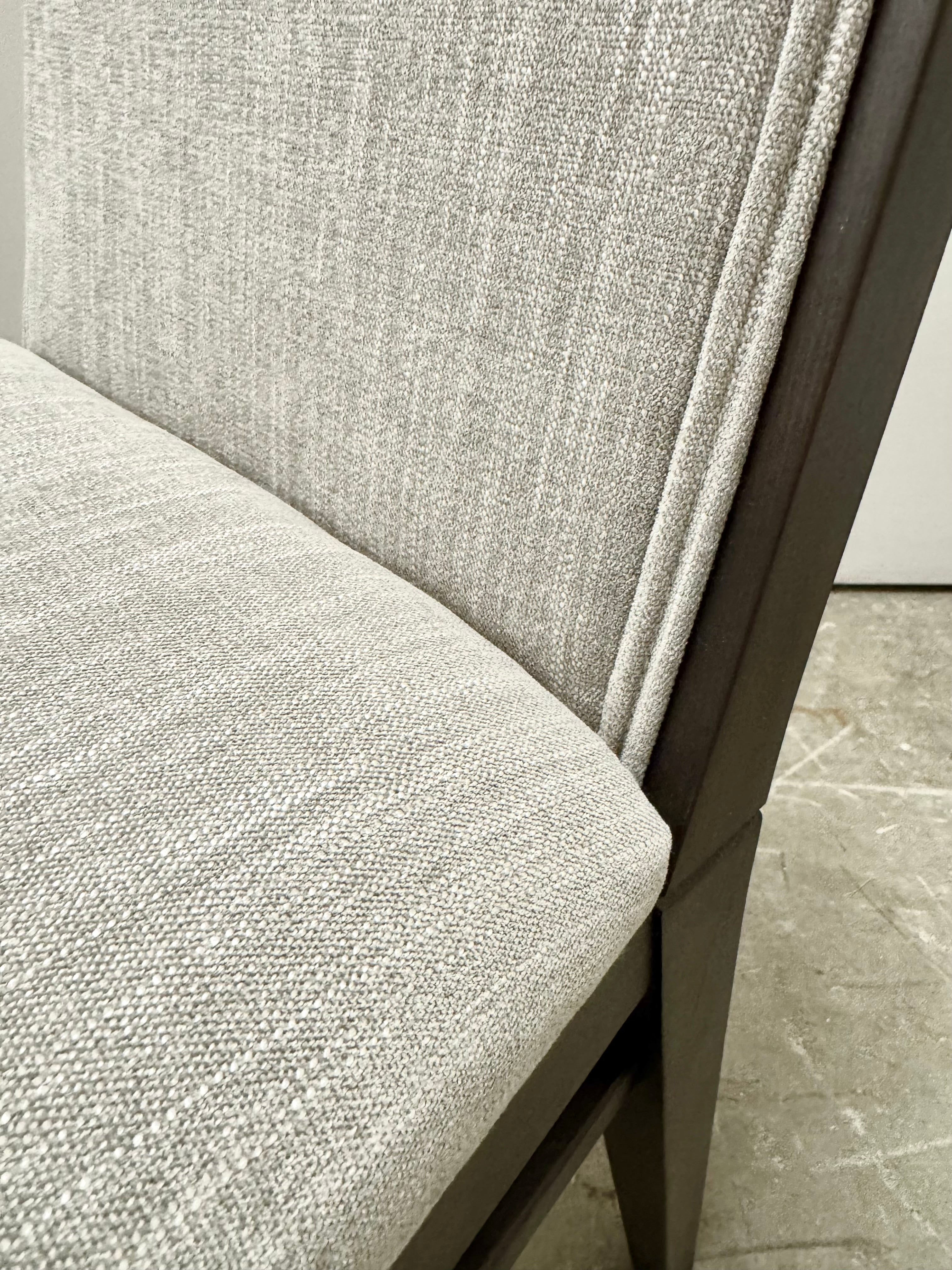 NEW Transitional Silver Grey Dining Chairs Set of 4