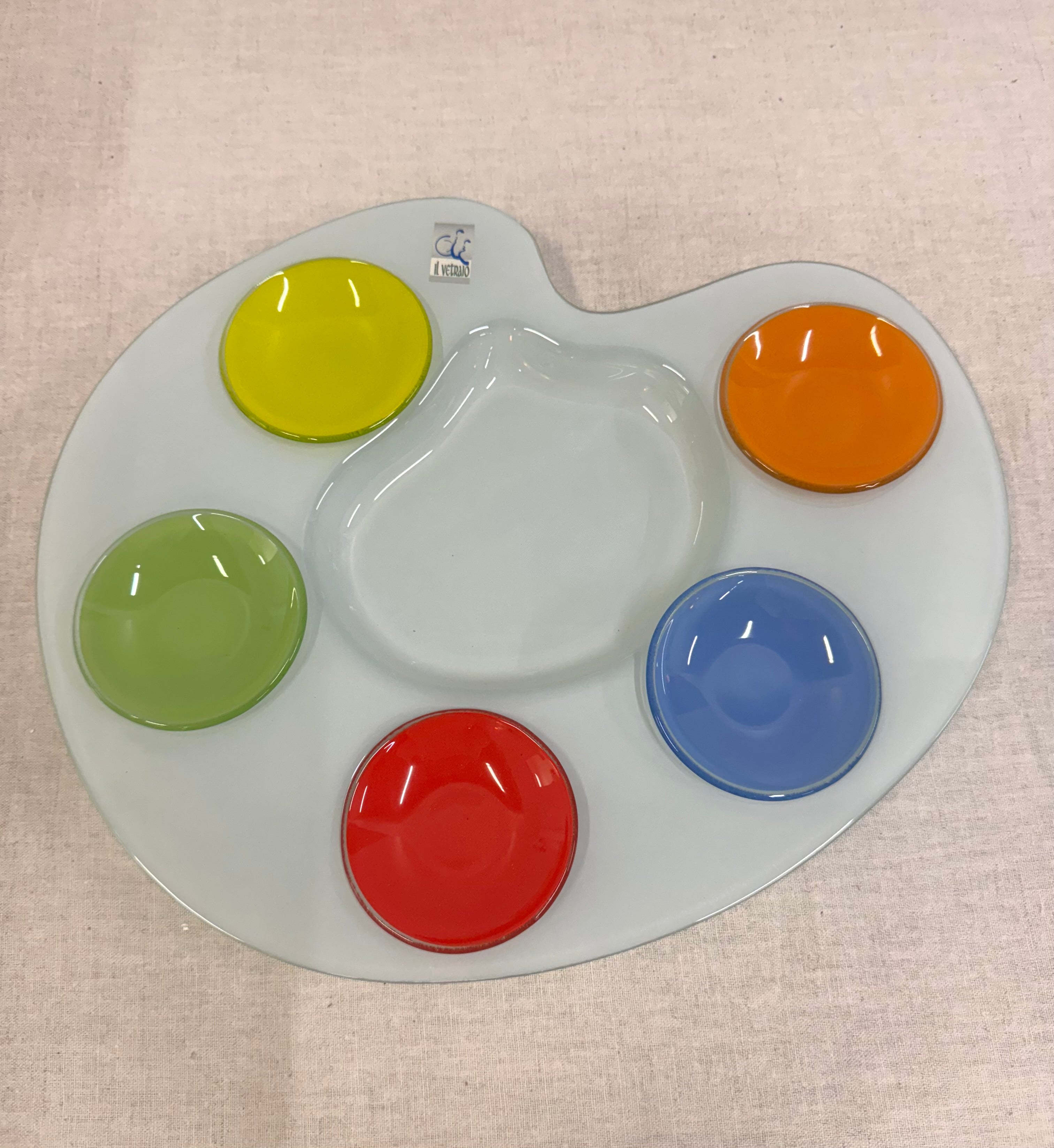 IL VETRAIO Artist's Palette Serving Platter