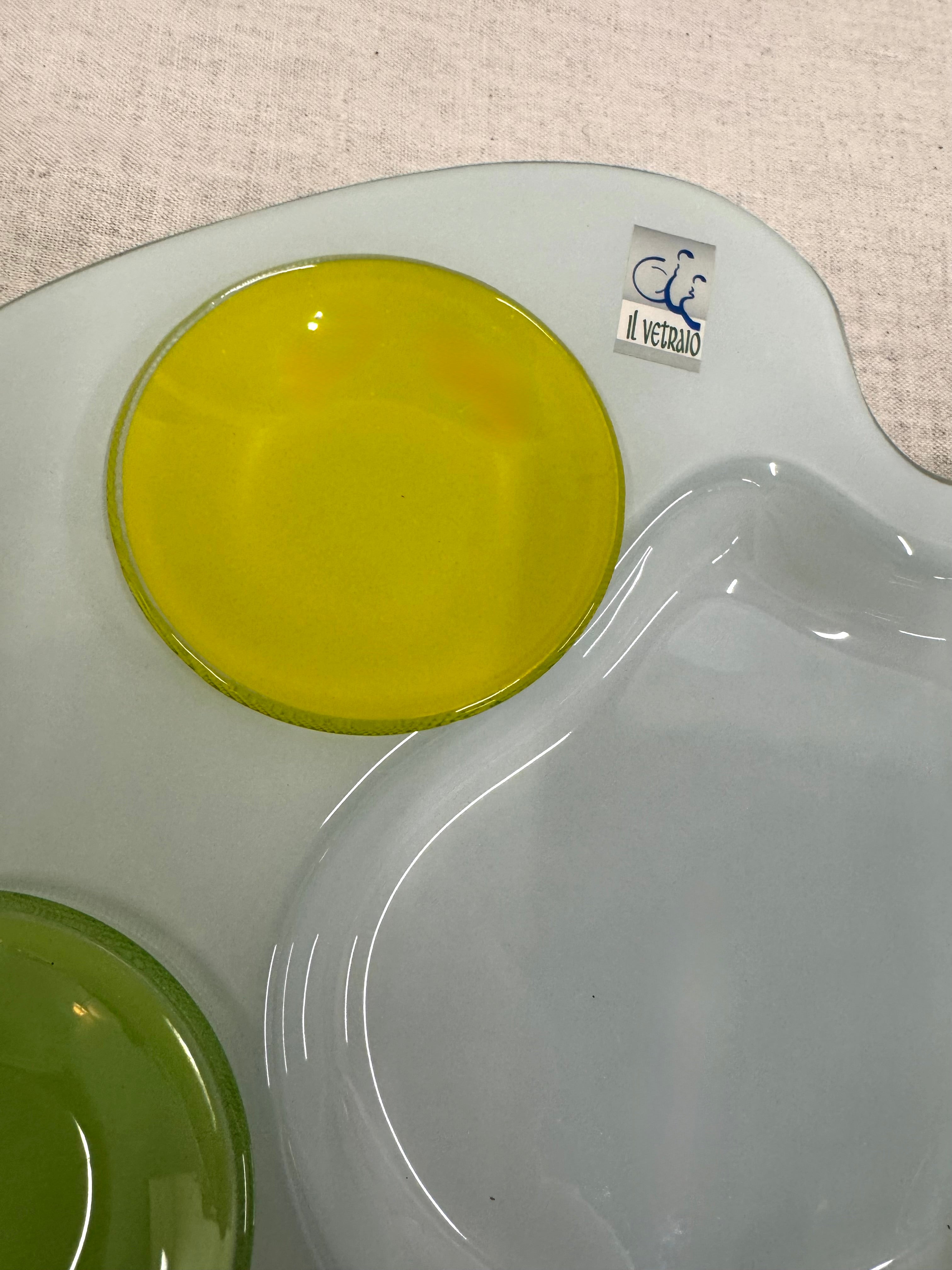 IL VETRAIO Artist's Palette Serving Platter