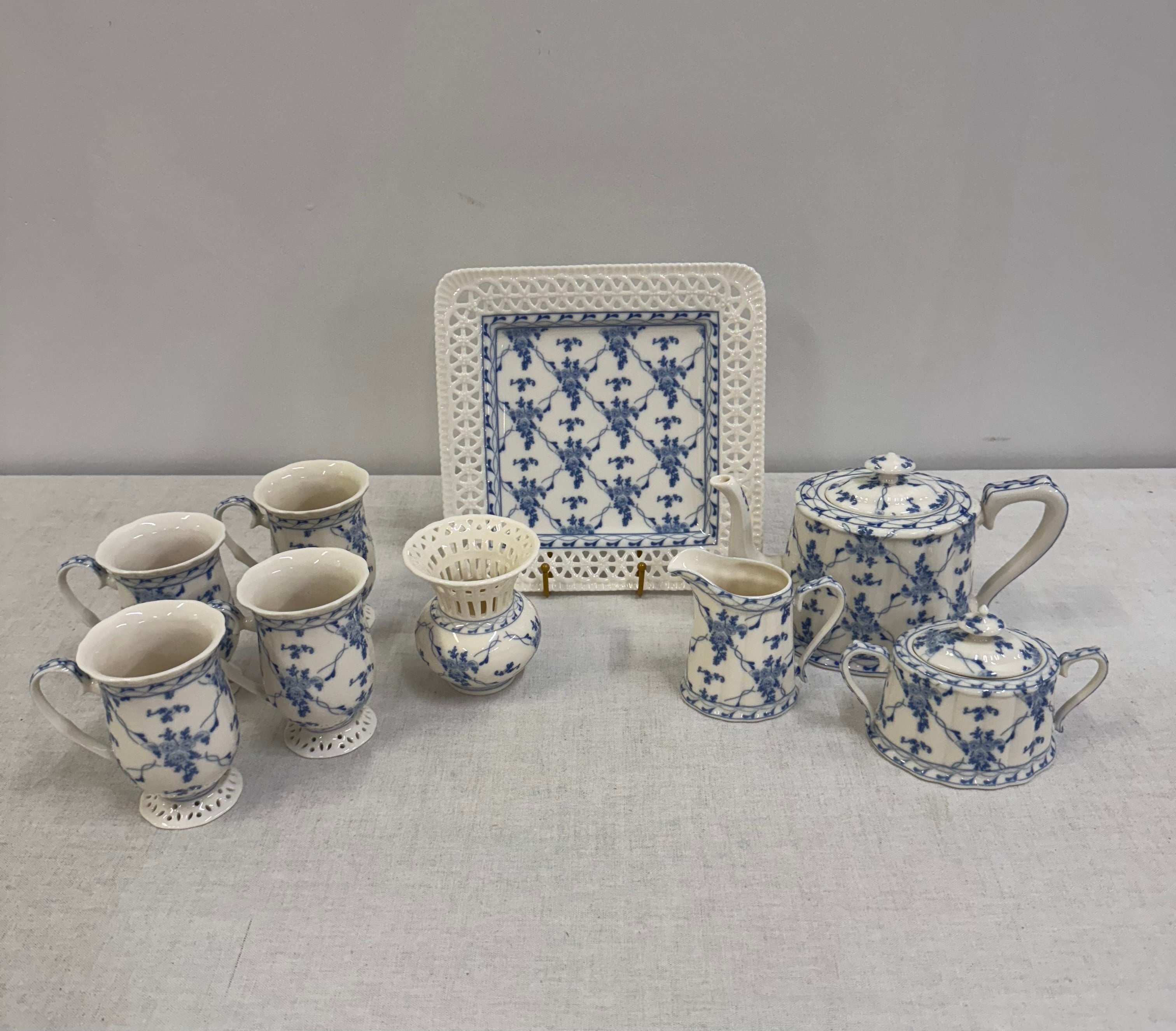 SKYE MCGHIE 'Rose Brocade' Tea Set (11 pieces)