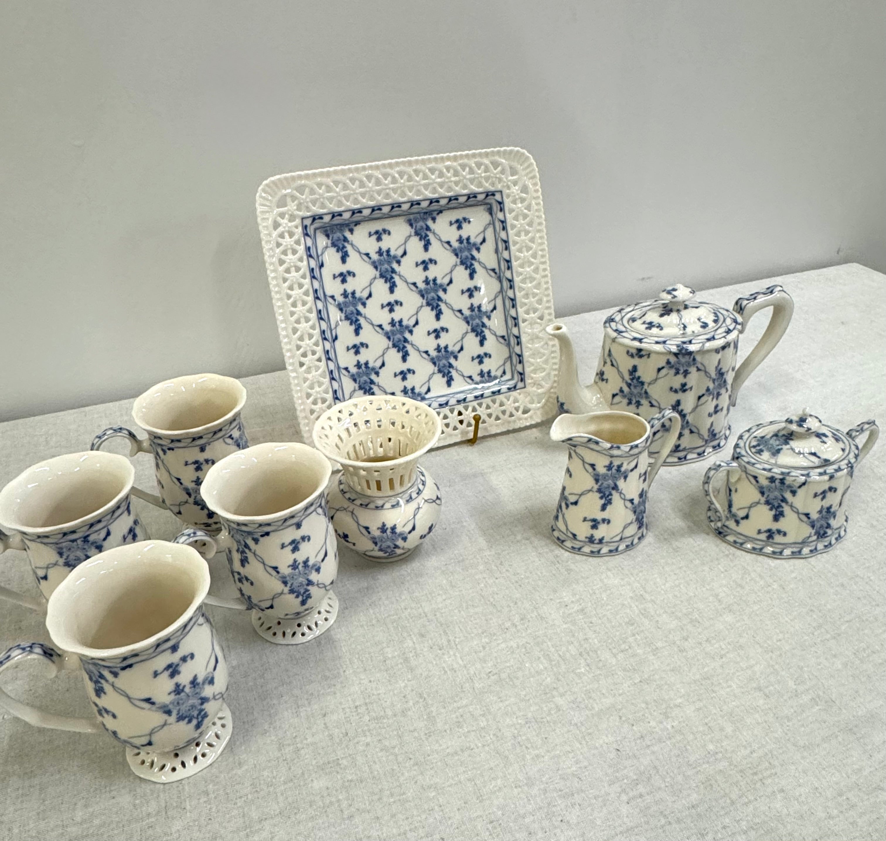 SKYE MCGHIE 'Rose Brocade' Tea Set (11 pieces)