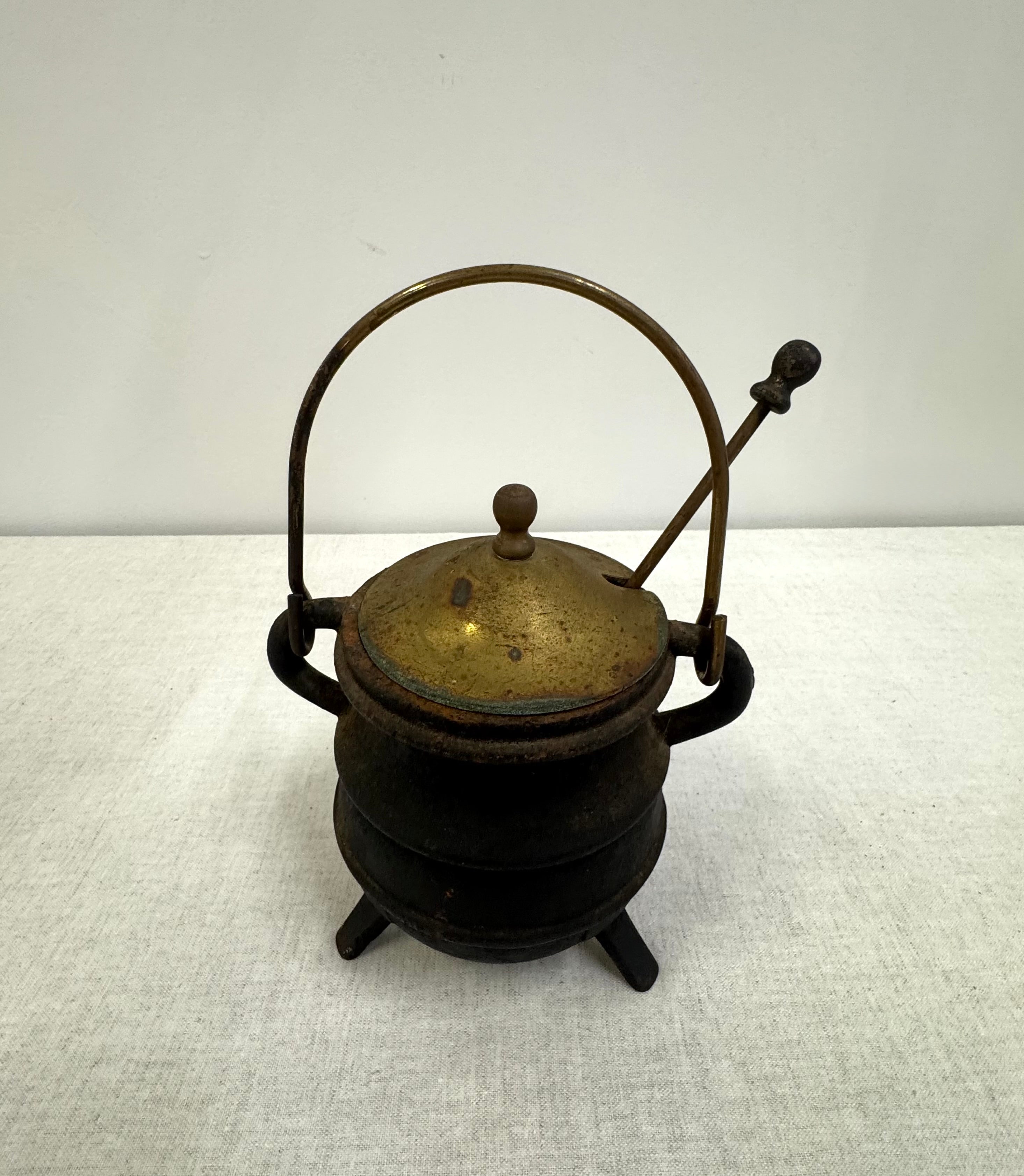 Vintage Aged Brass Smudge Pot