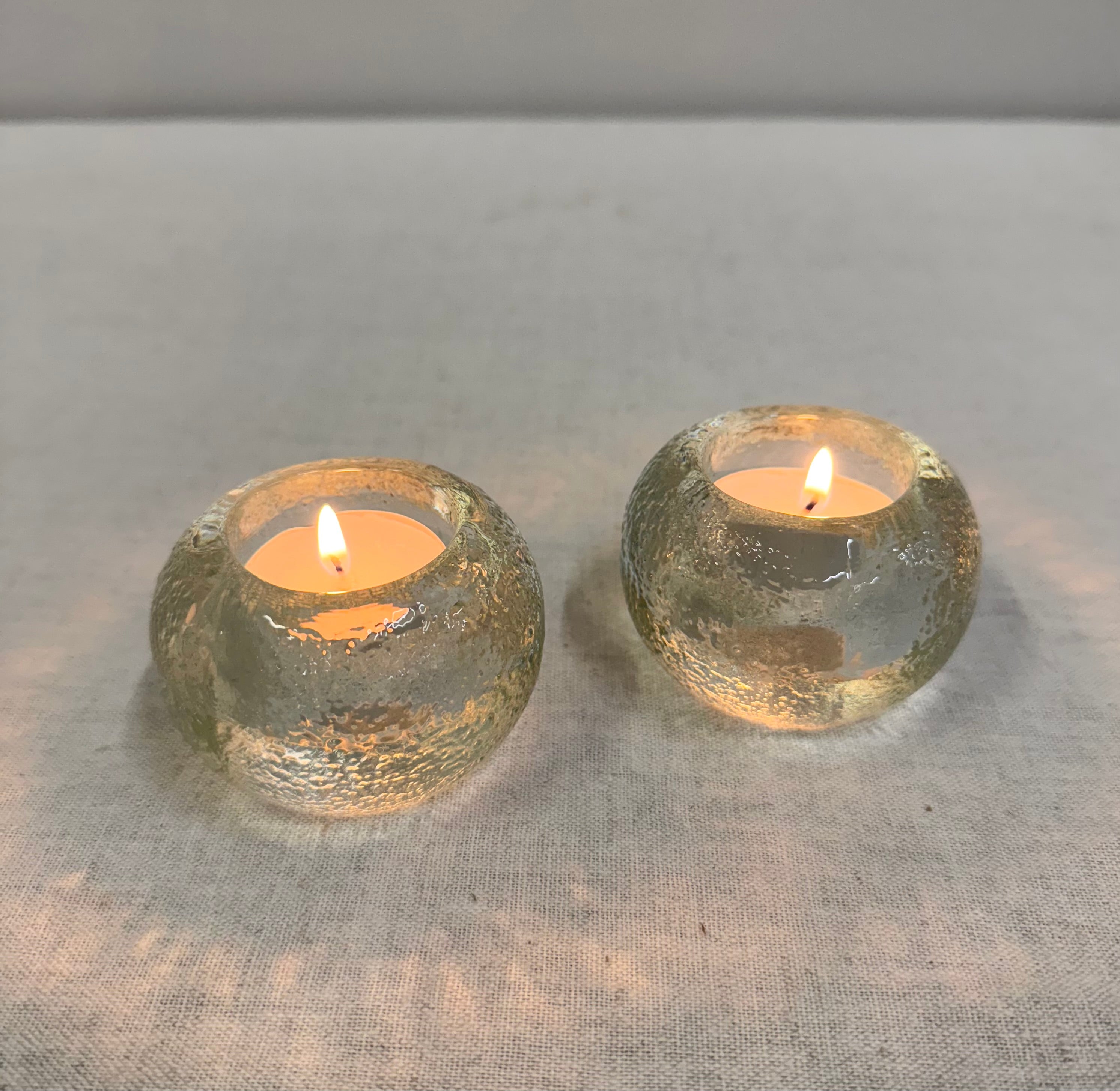 Snowball Votive Holders Set of 2