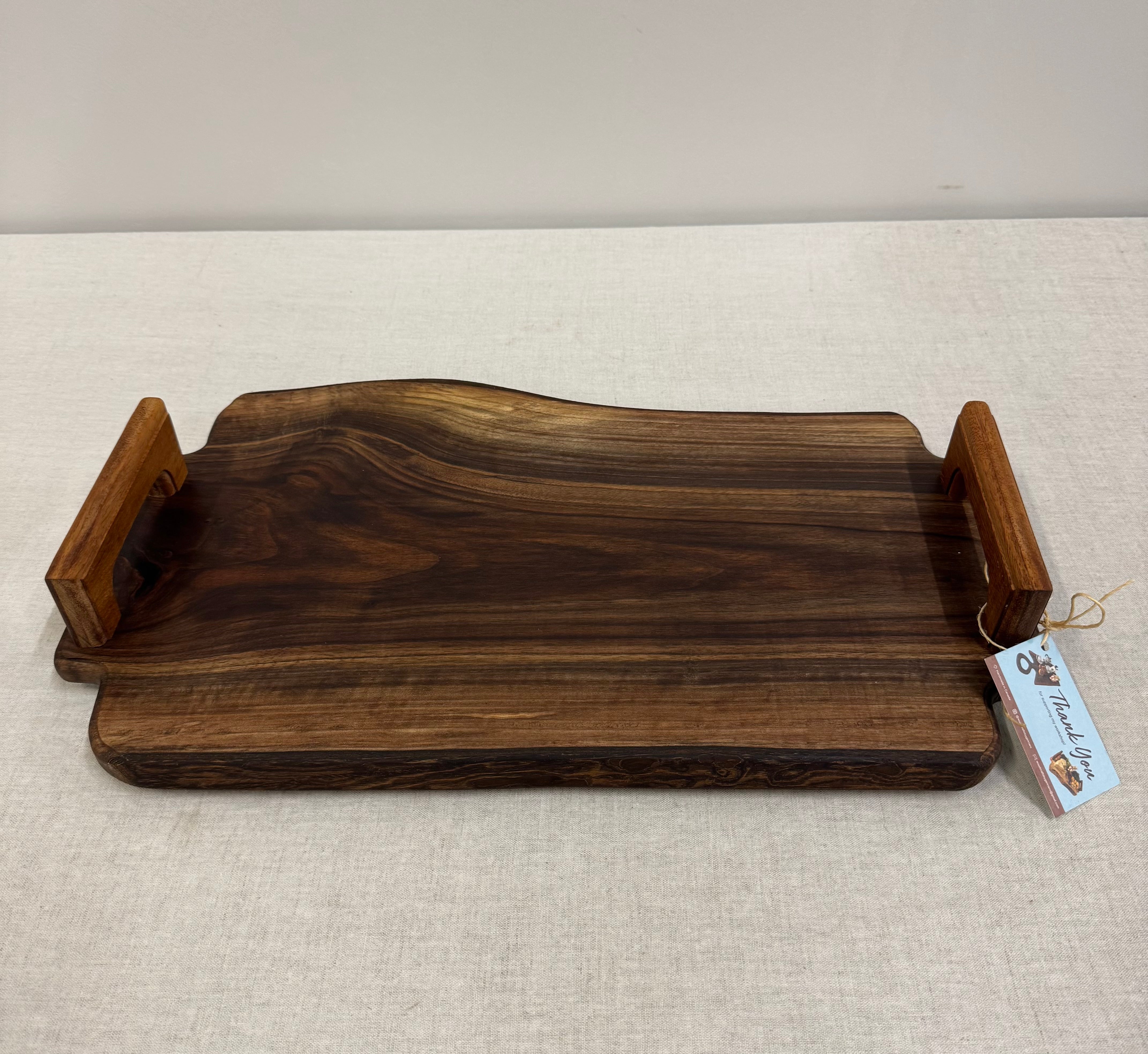 NEW! Solid Walnut Live Edge Charcuterie Board