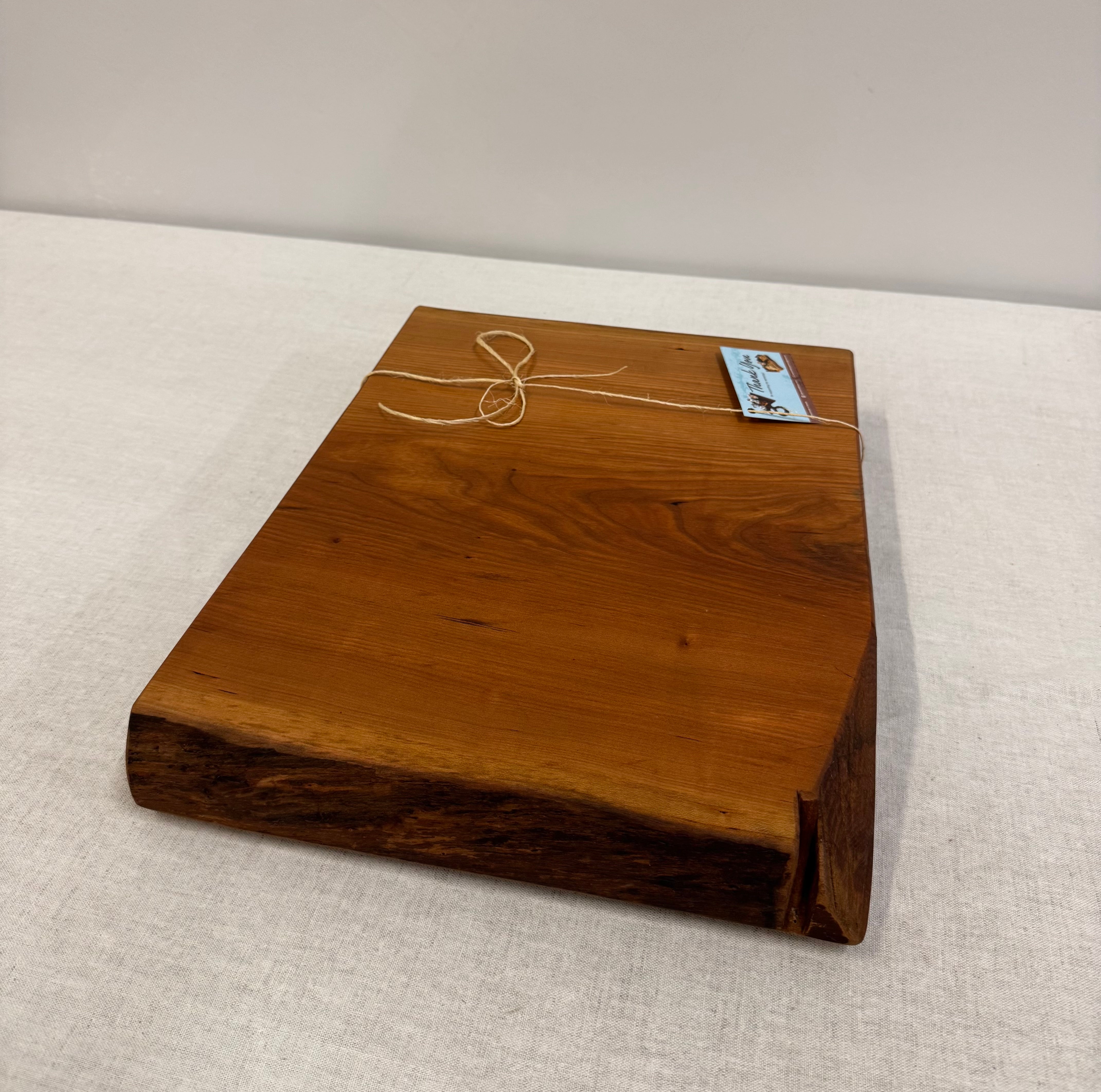 NEW! Solid Wild Cherry Live Edge Charcuterie Board