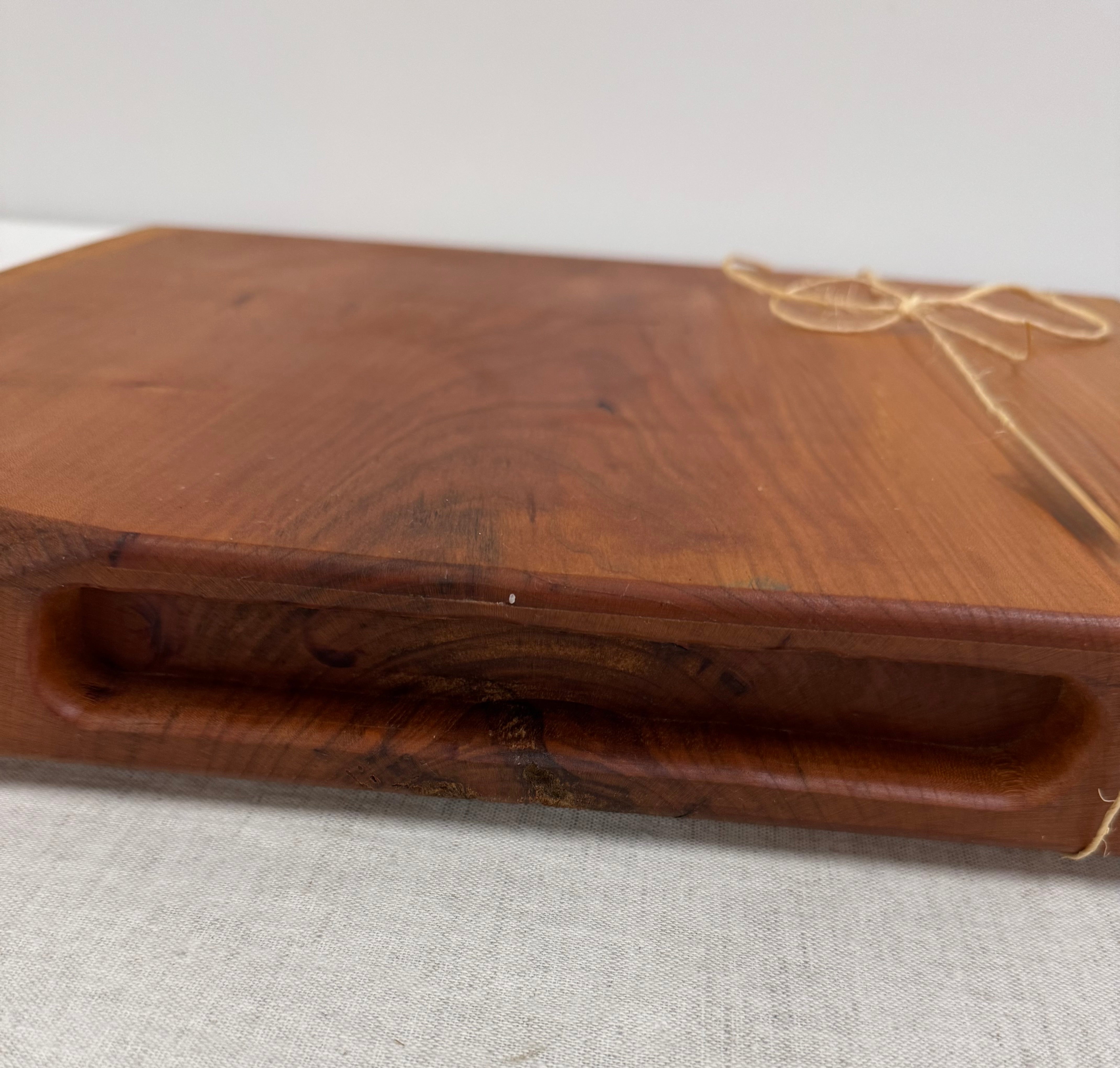 NEW! Solid Wild Cherry Live Edge Charcuterie Board