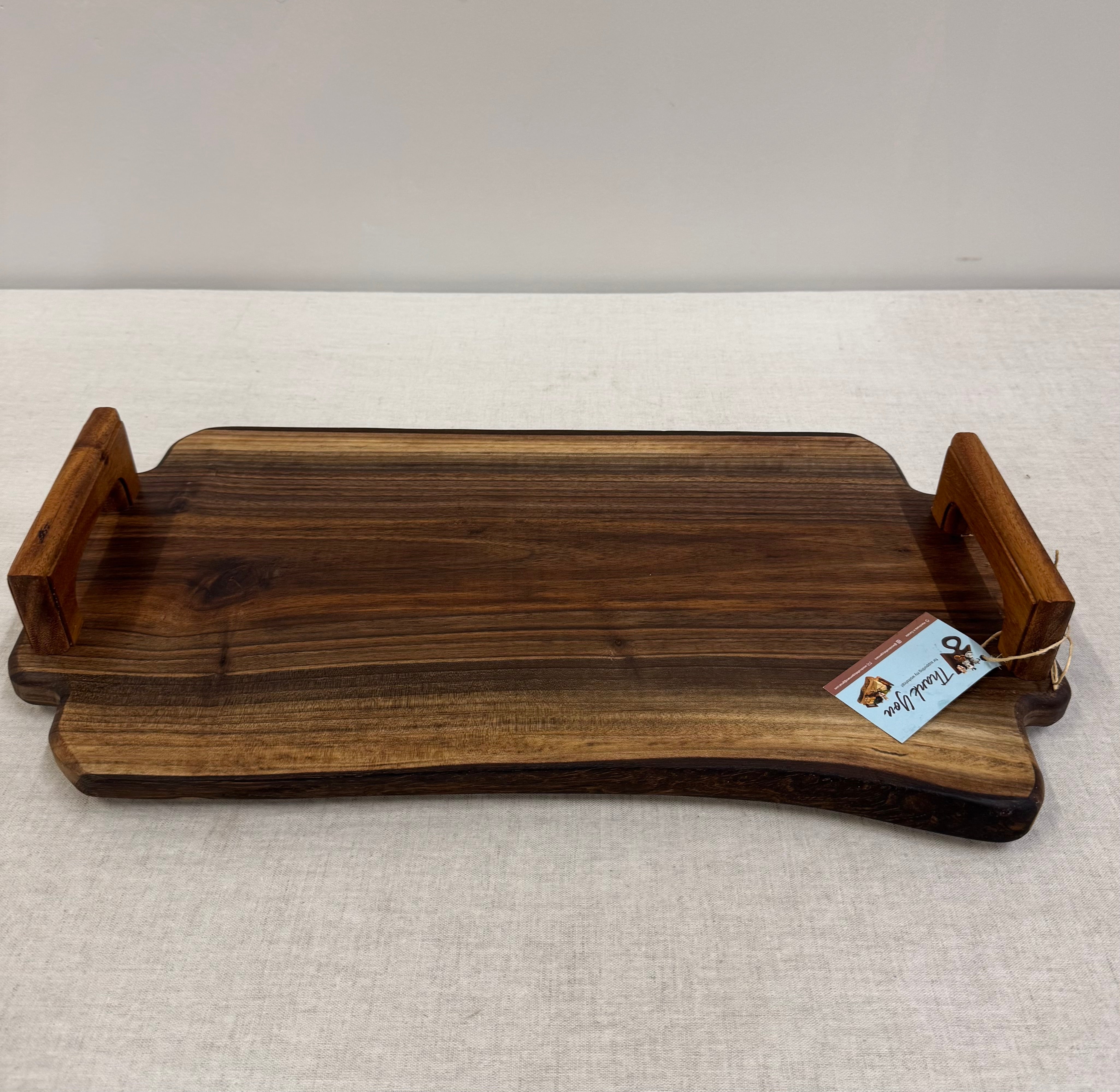NEW! Solid Walnut Live Edge Charcuterie Board
