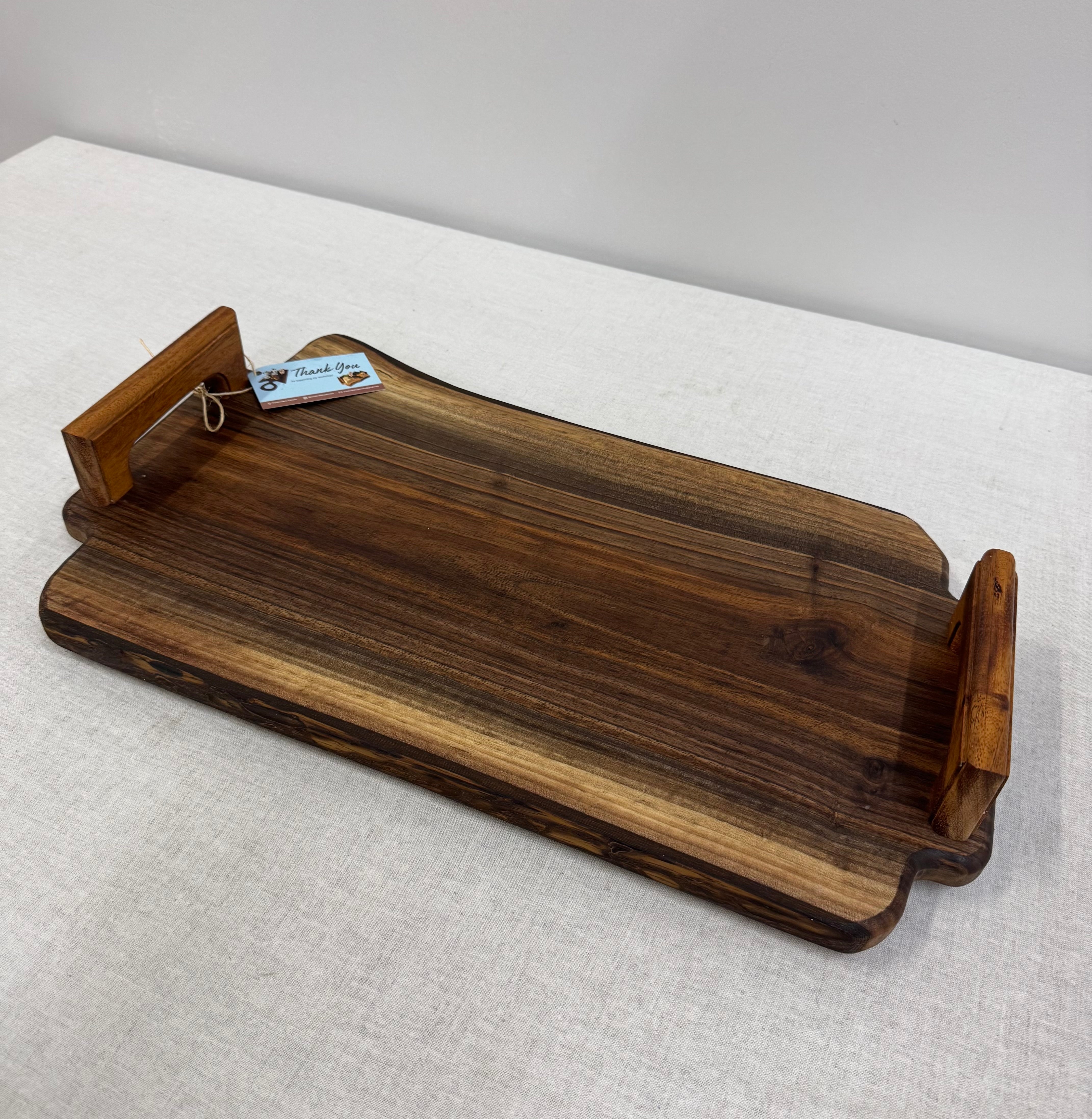 NEW! Solid Walnut Live Edge Charcuterie Board