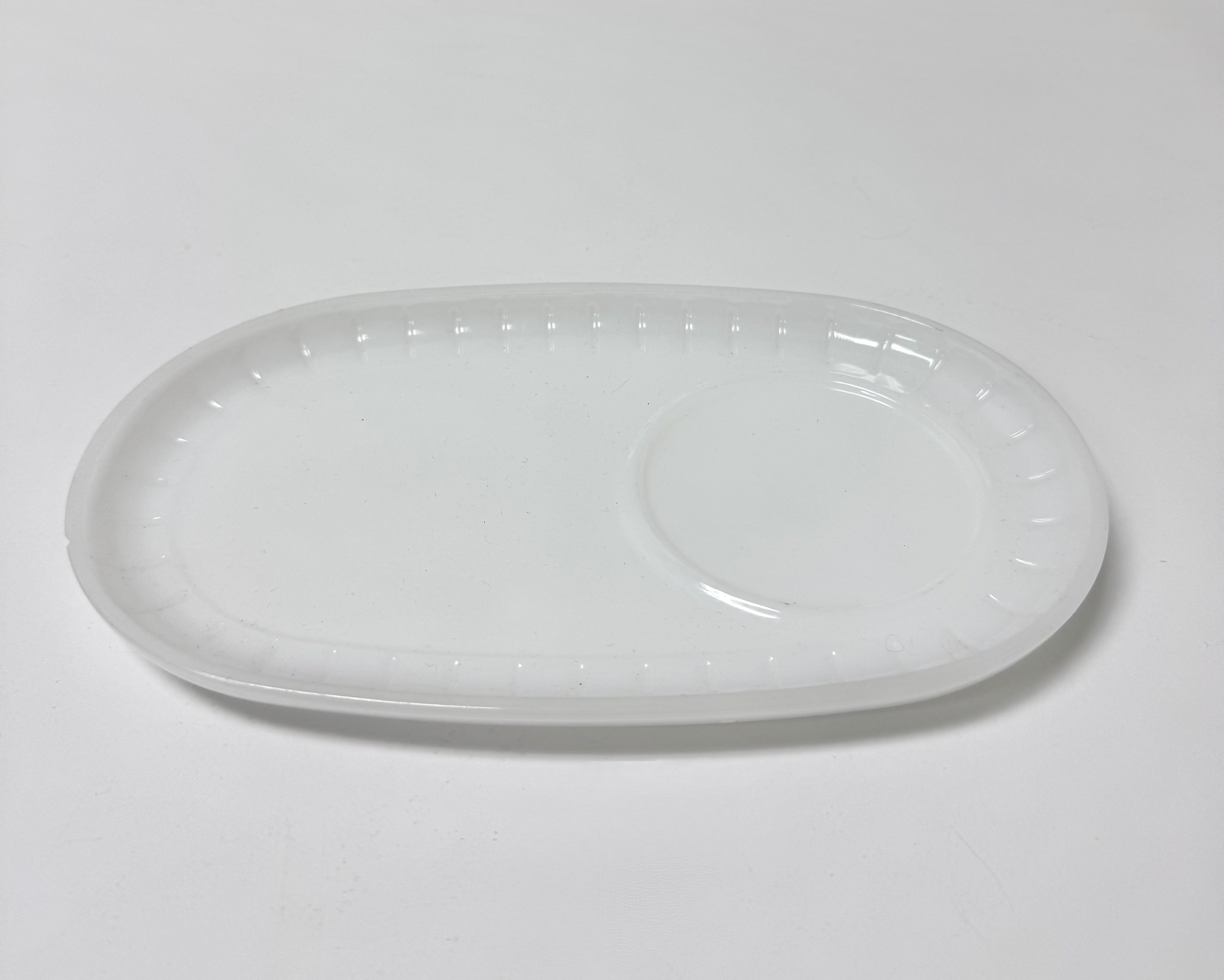 Vintage FEDERAL GLASS Milk Glass Snack Sets Set of 2
