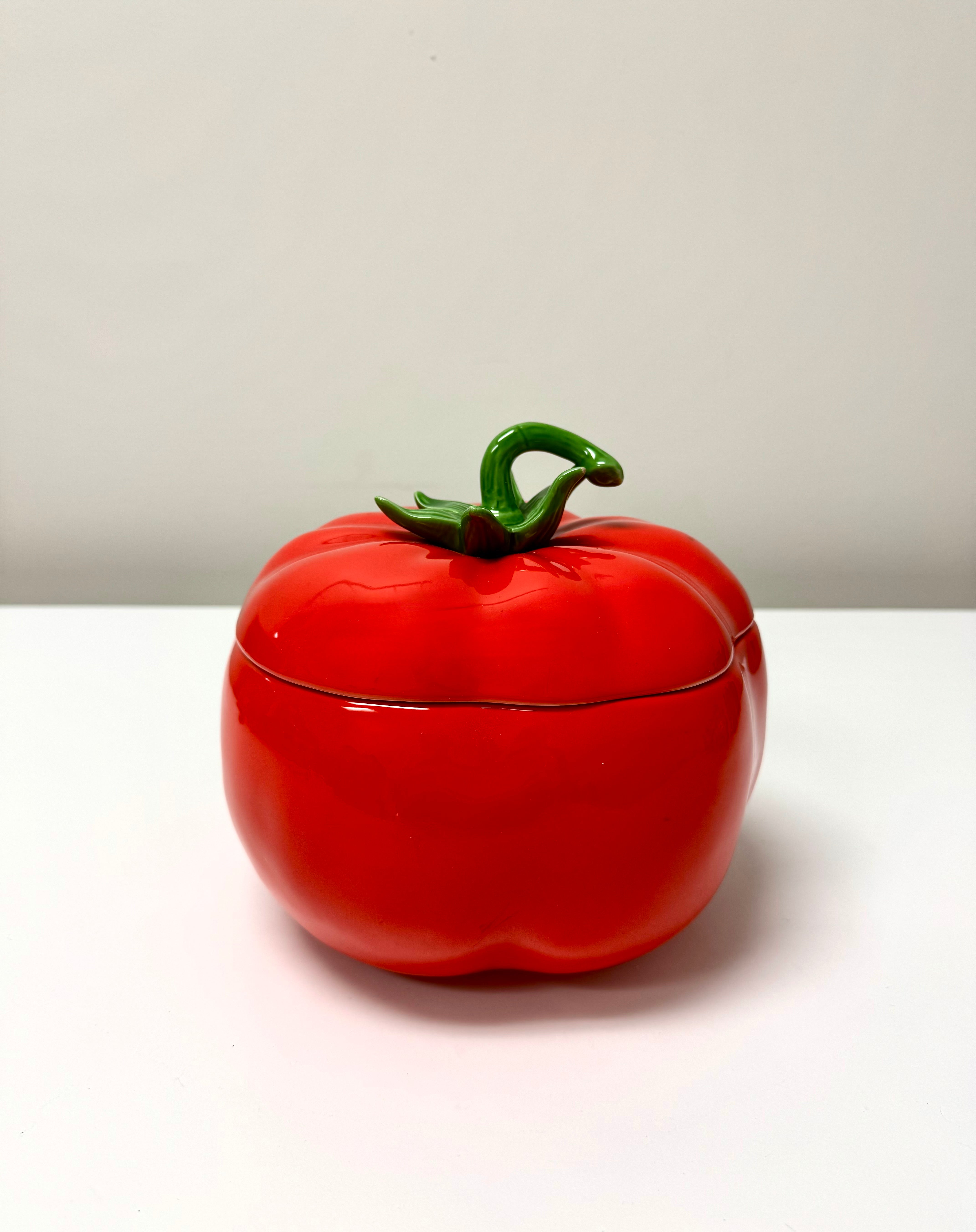 Vintage Tomato Lidded Jar