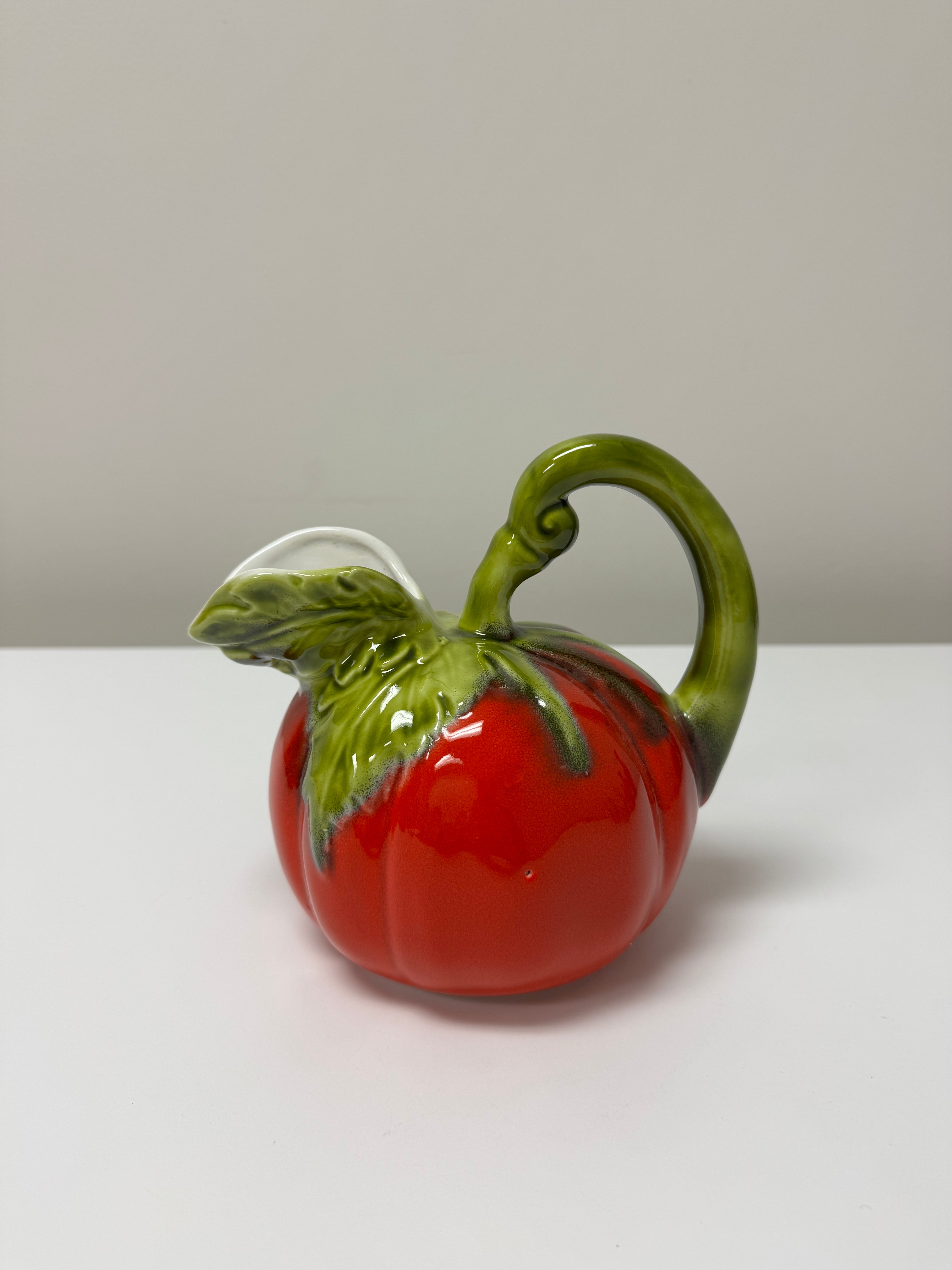 Vintage Majolica Tomato Pitcher