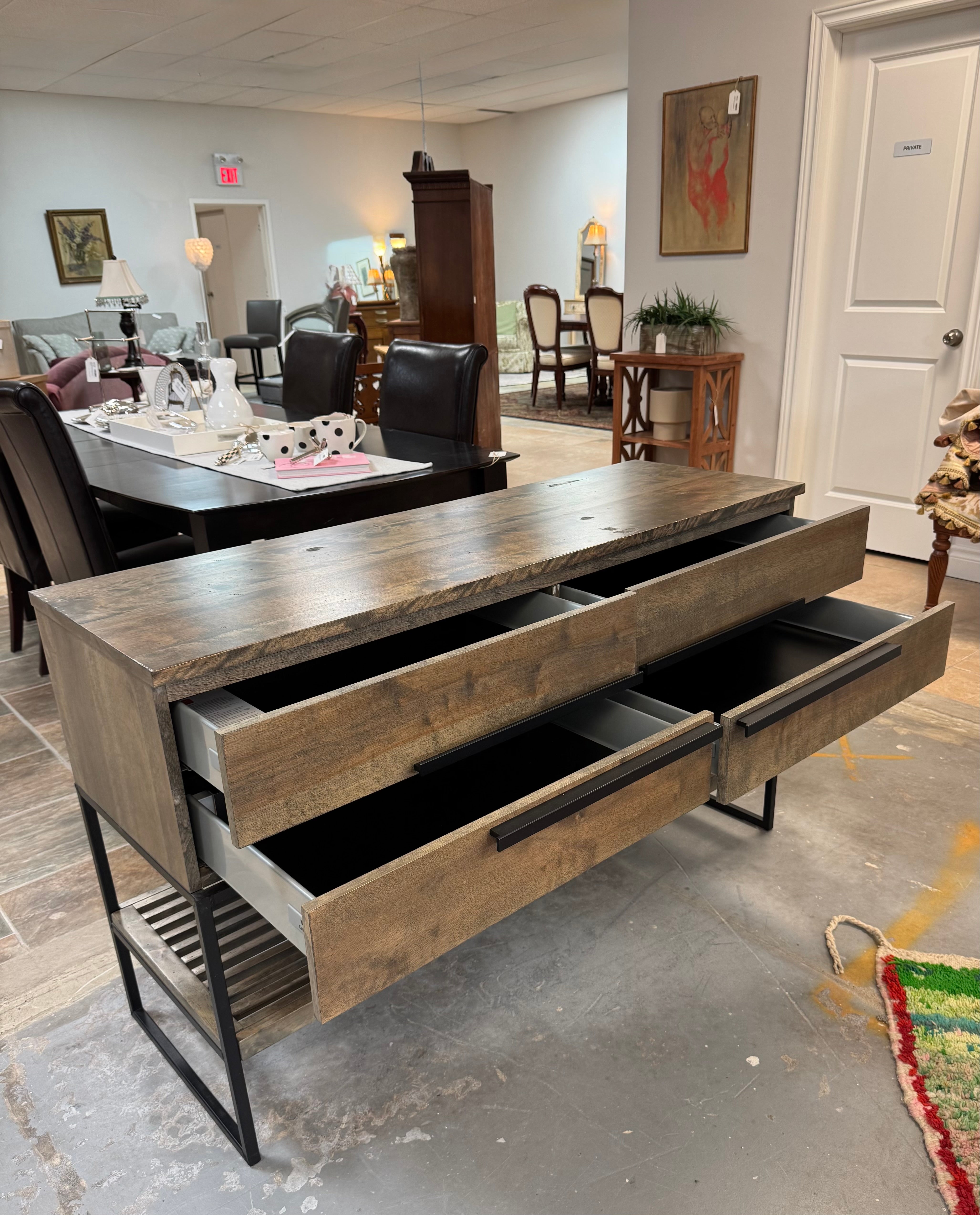Industrial Buffet Console