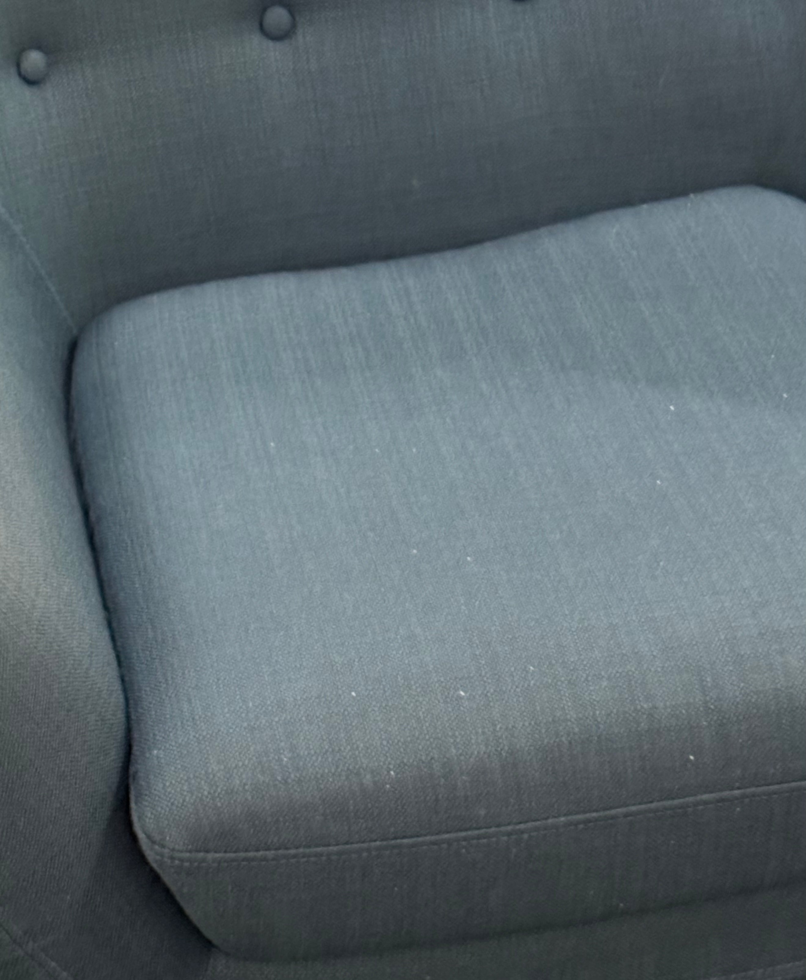 MCM Style Sapphire Blue Armchair