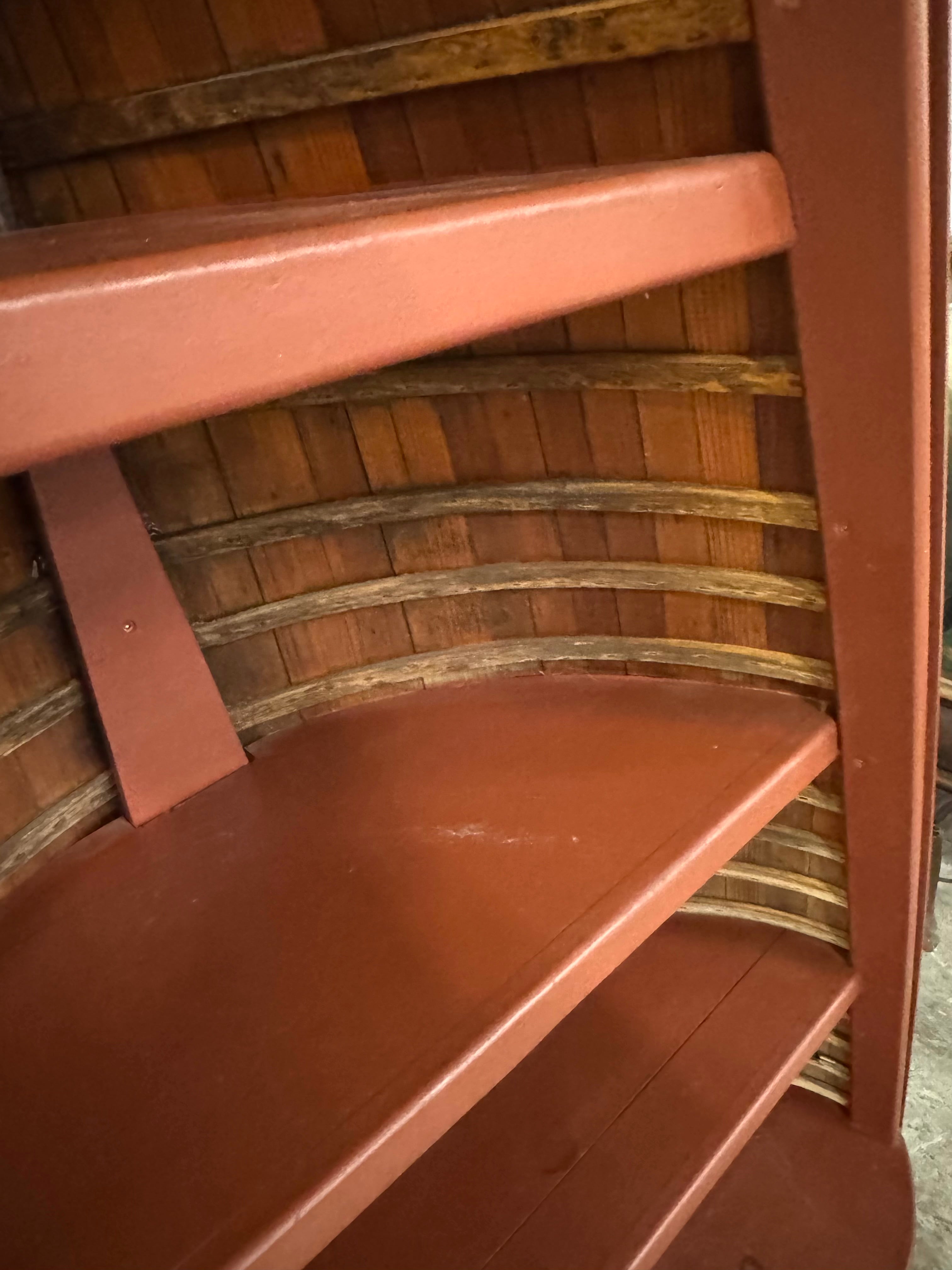 Rustic Red Canoe Bookshelf