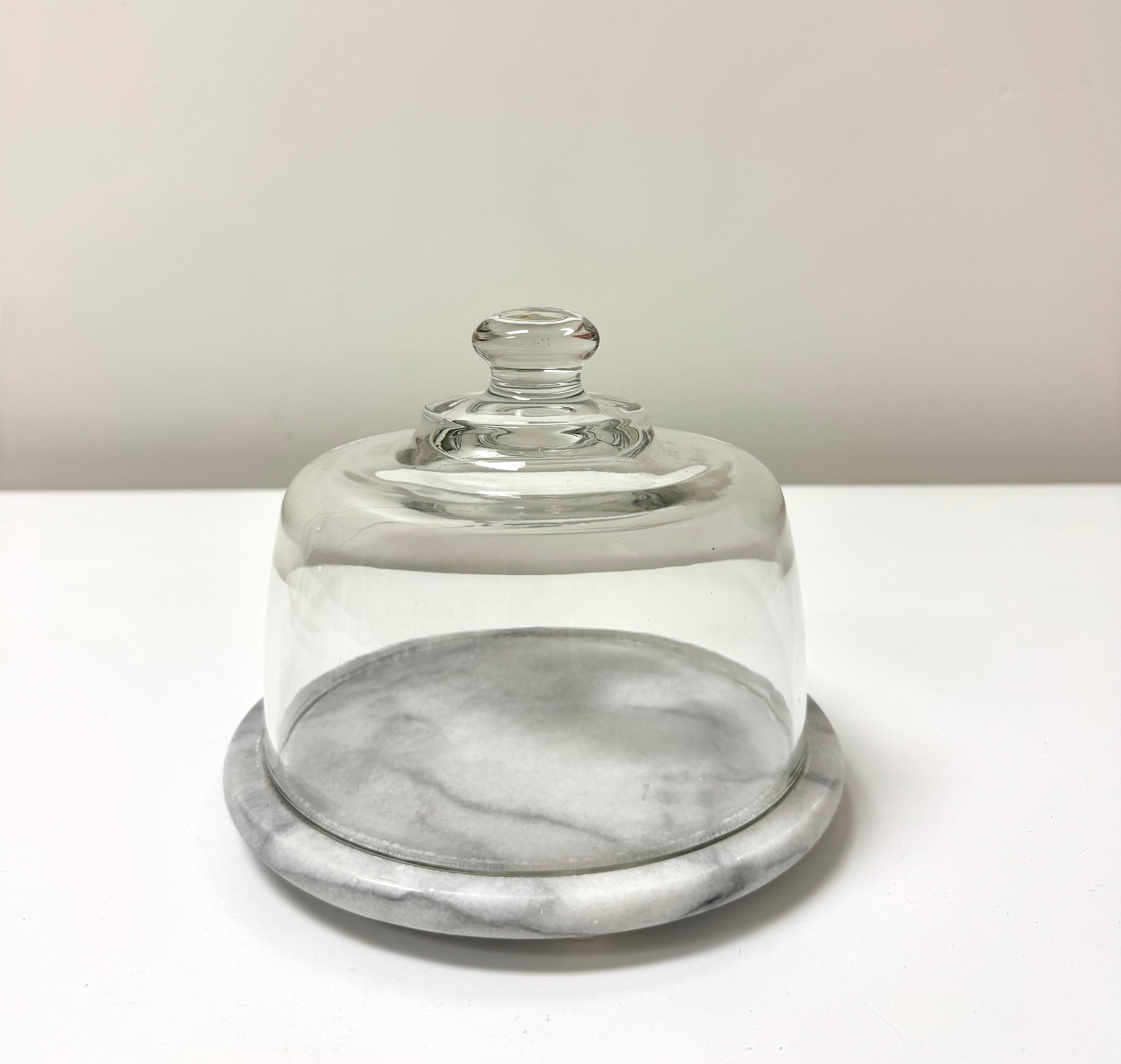 Carrara Marble Cheese Cloche