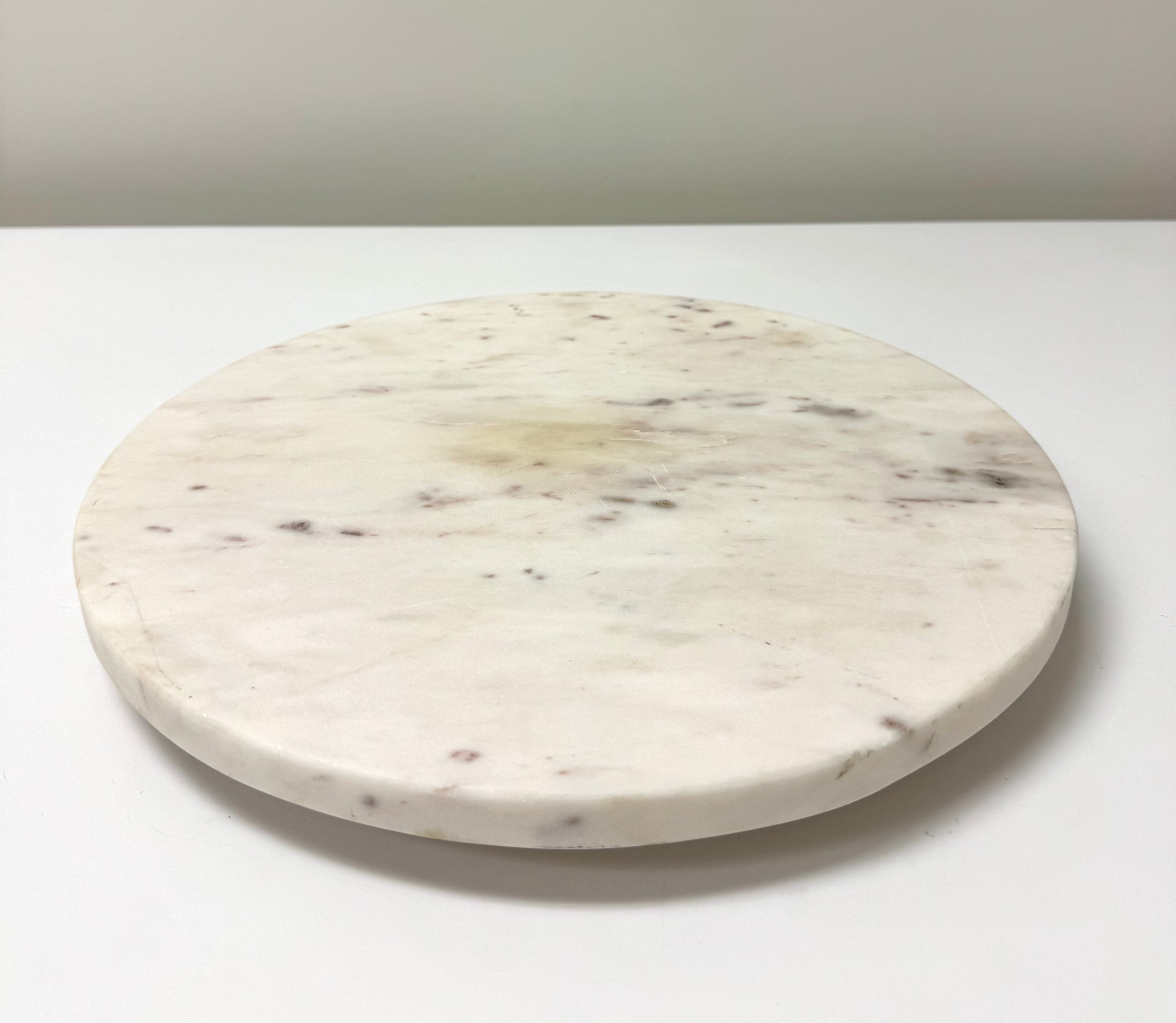 White Marble 14" Lazy Susan