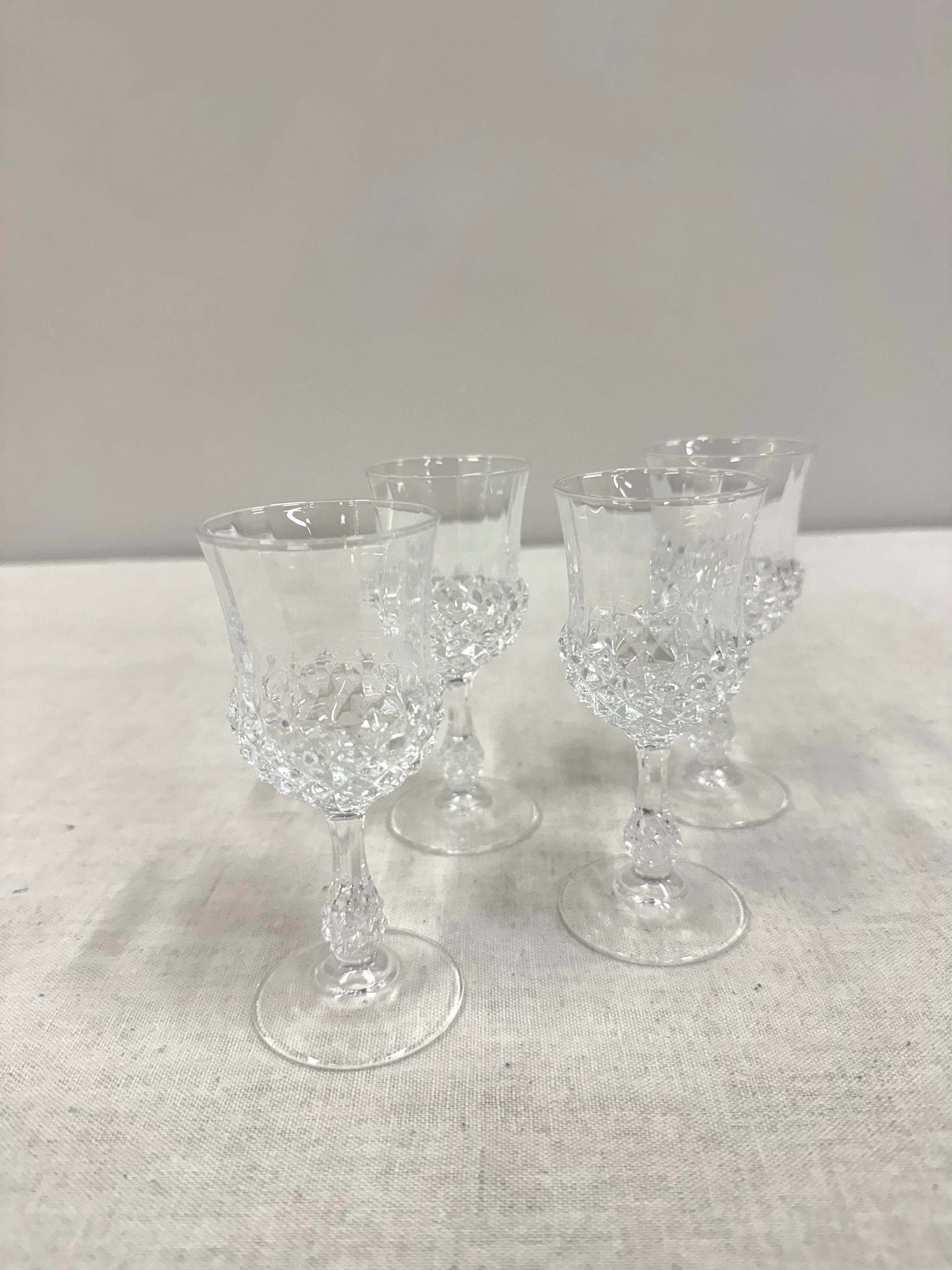 CRISTAL D'ARQUES Cordial Glasses Set of 4