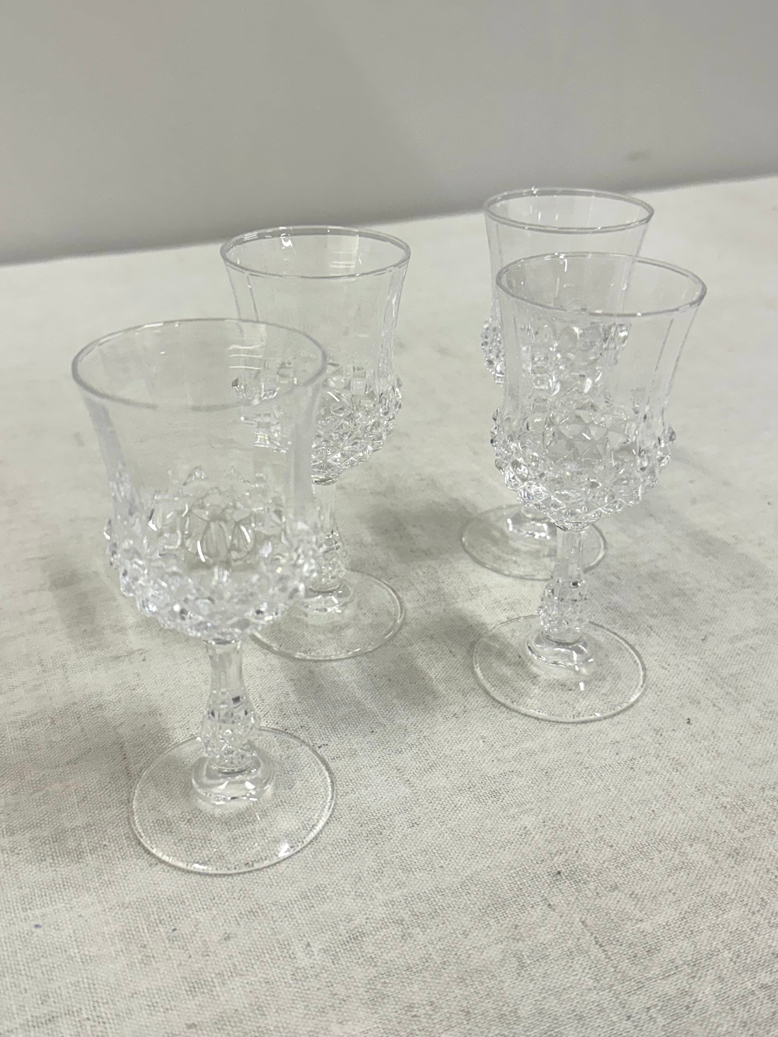 CRISTAL D'ARQUES Cordial Glasses Set of 4