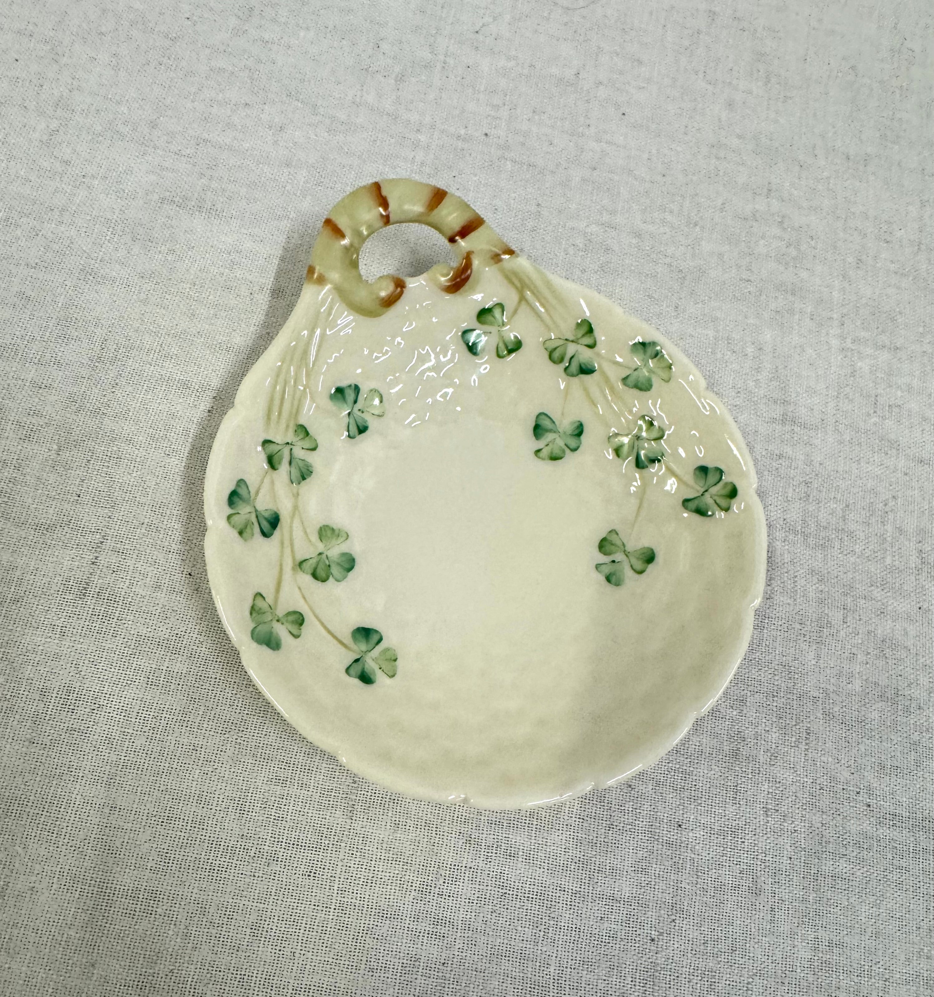 Vintage BELLEEK Shamrock Dish
