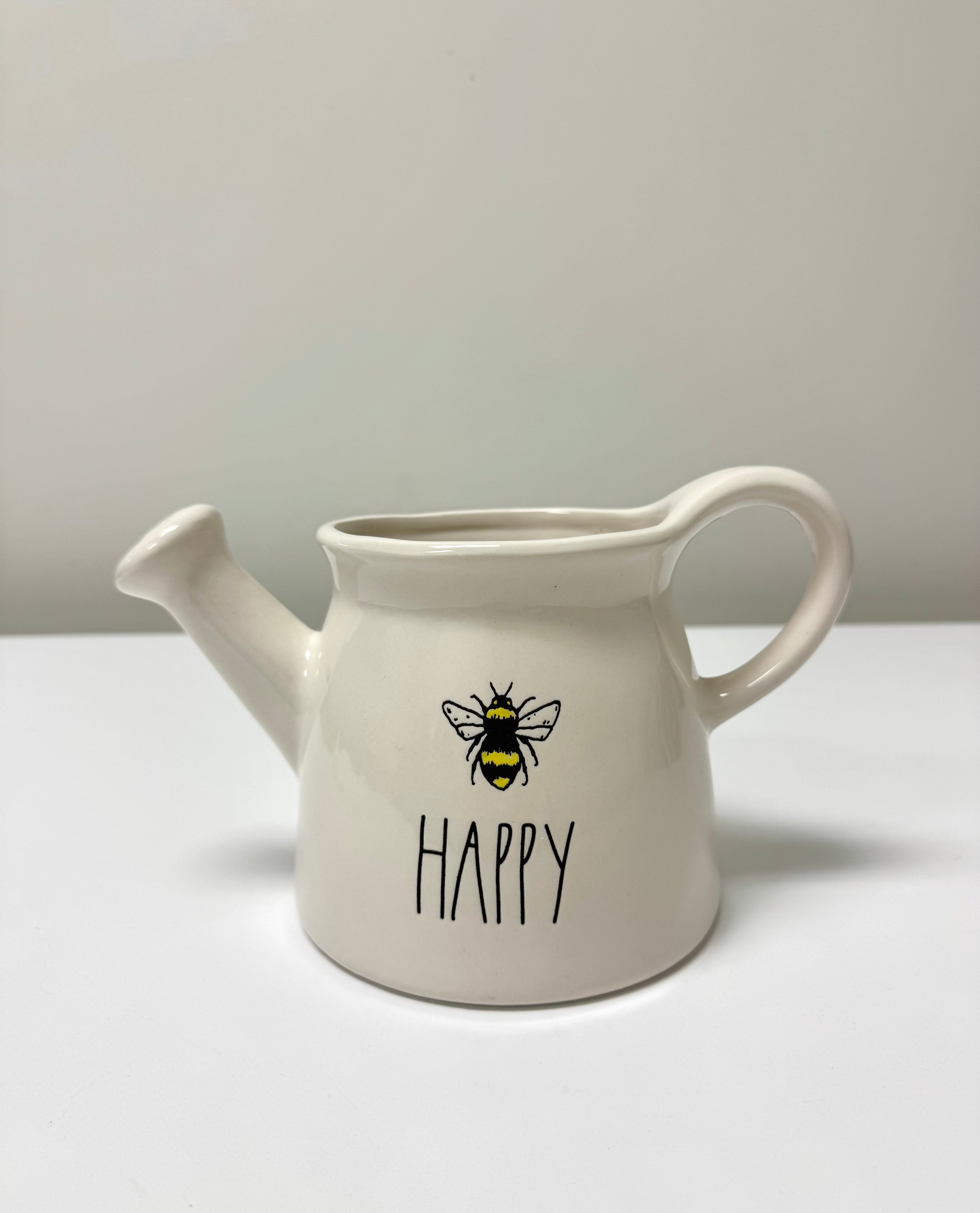 'Bee Happy' Ceramic Watering Can