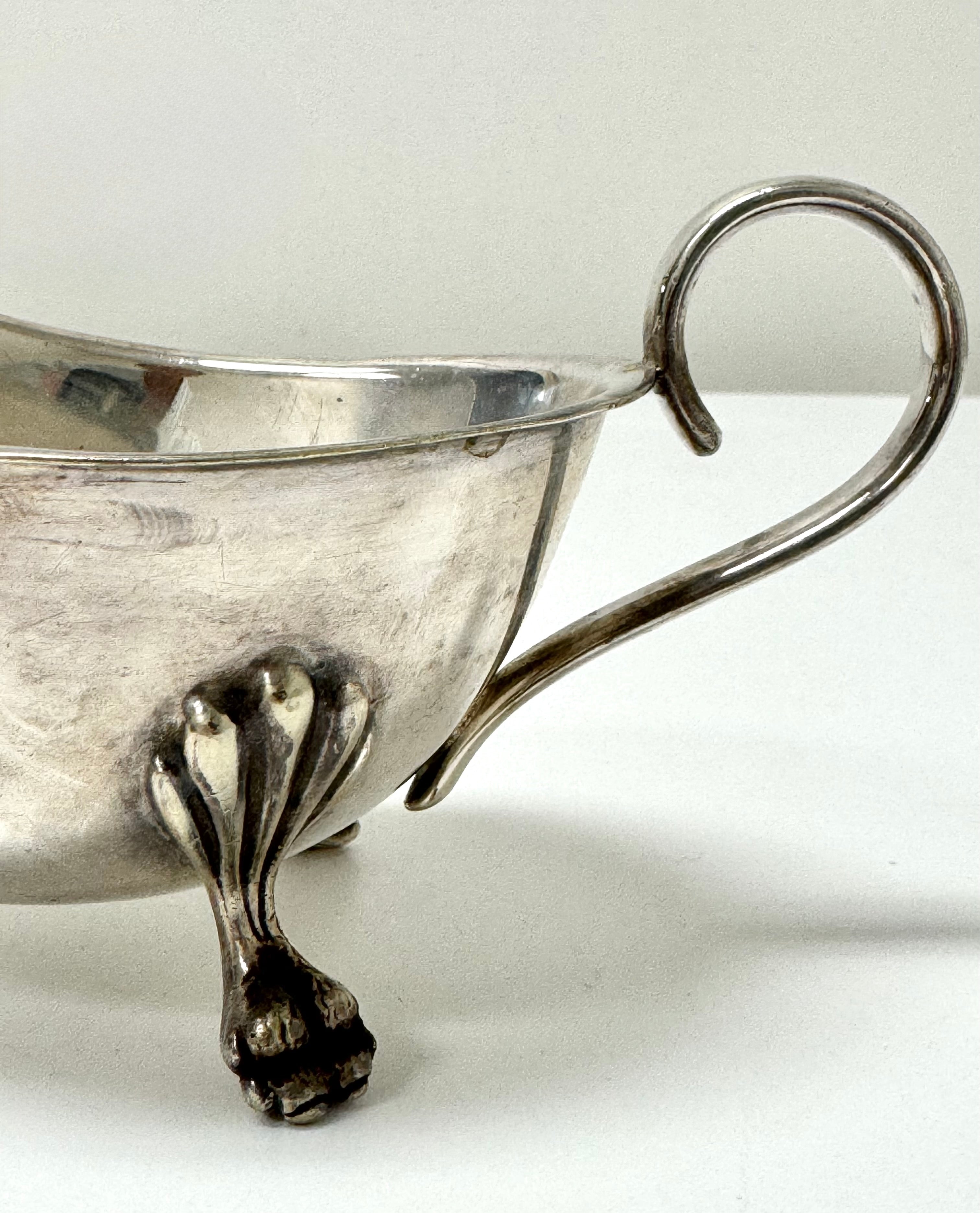 Vintage Silverplate Footed Sauce Boat