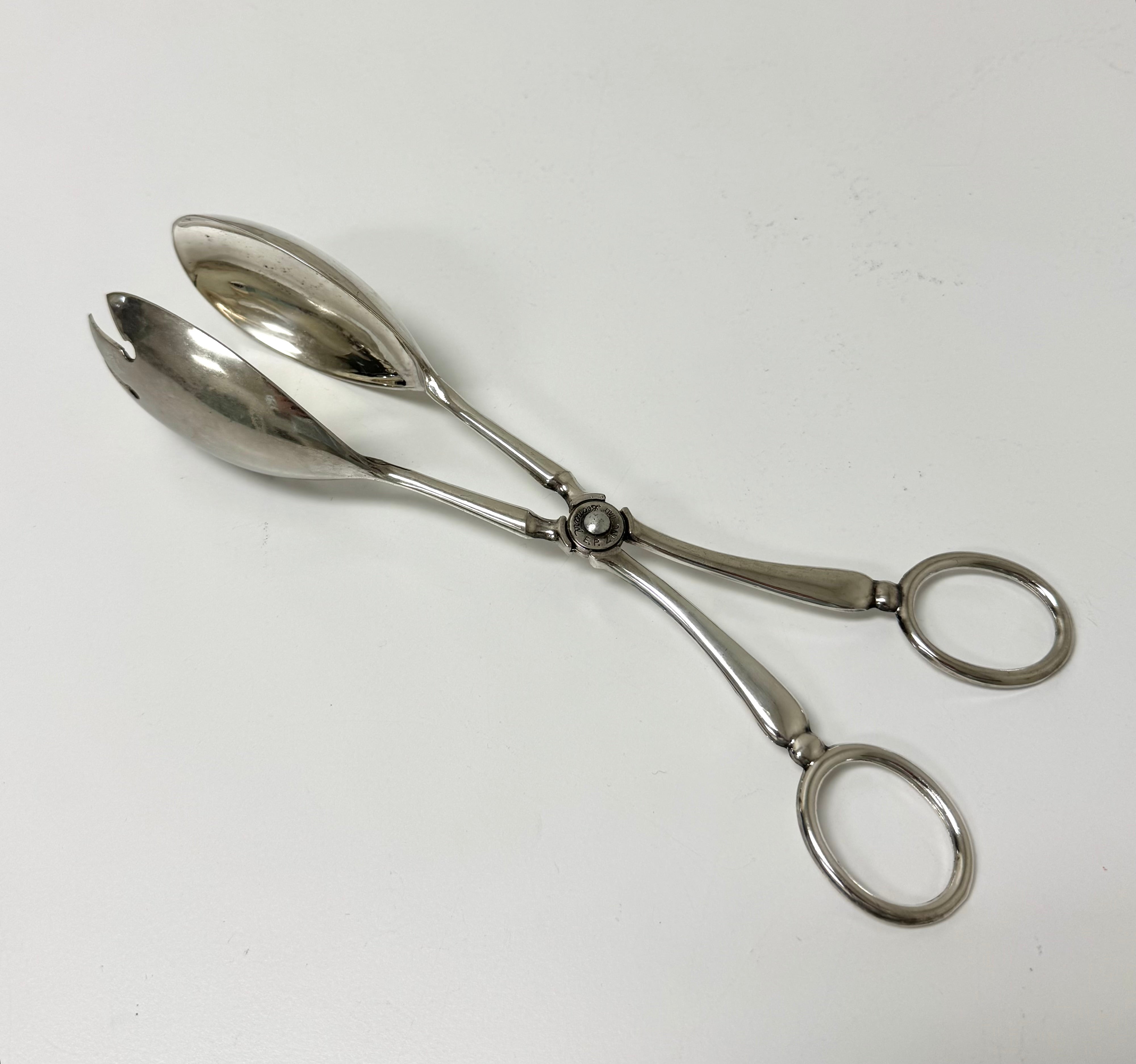 Vintage Silverplate Serving Tongs