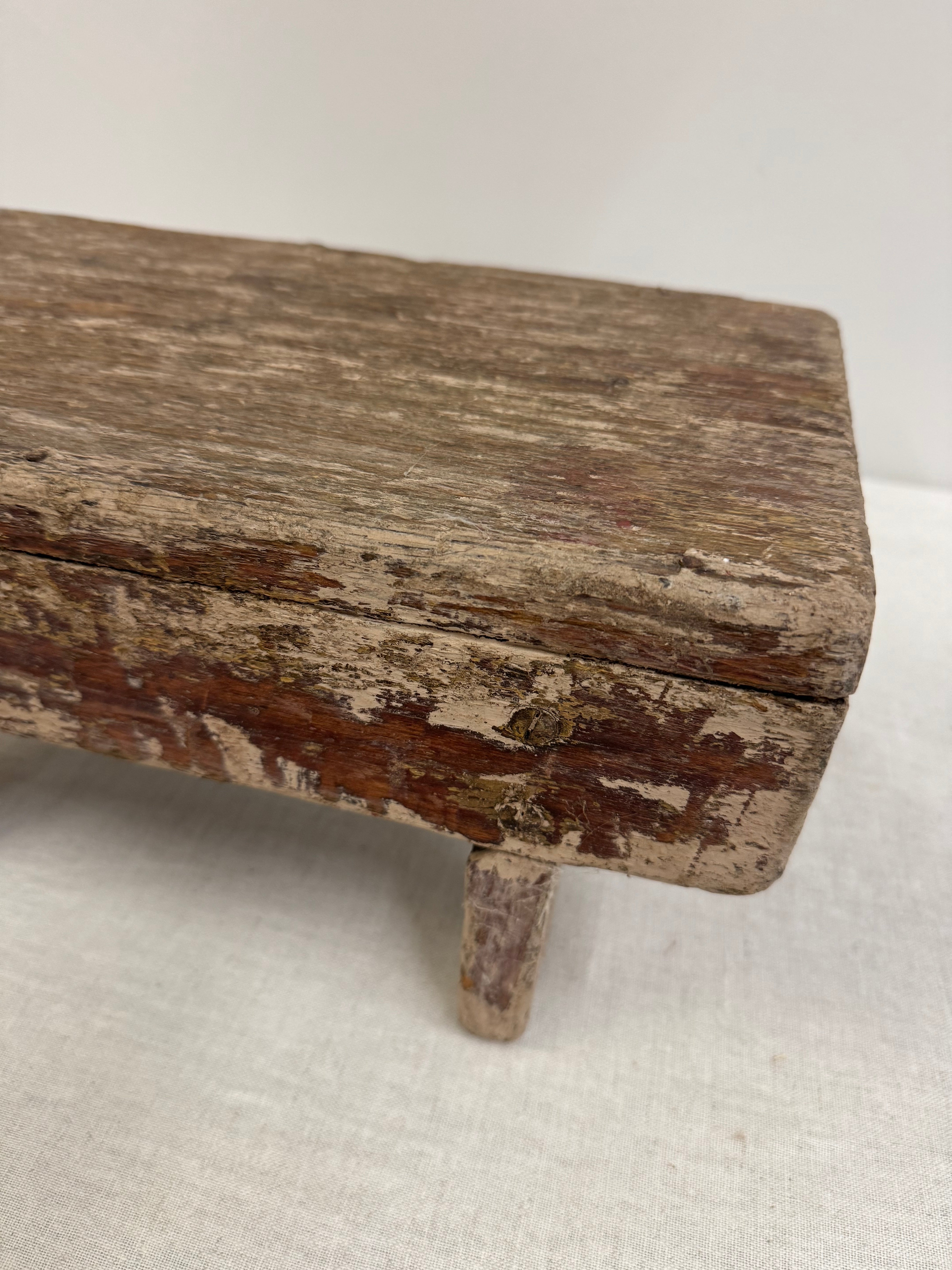 Vintage Wooden Footstool