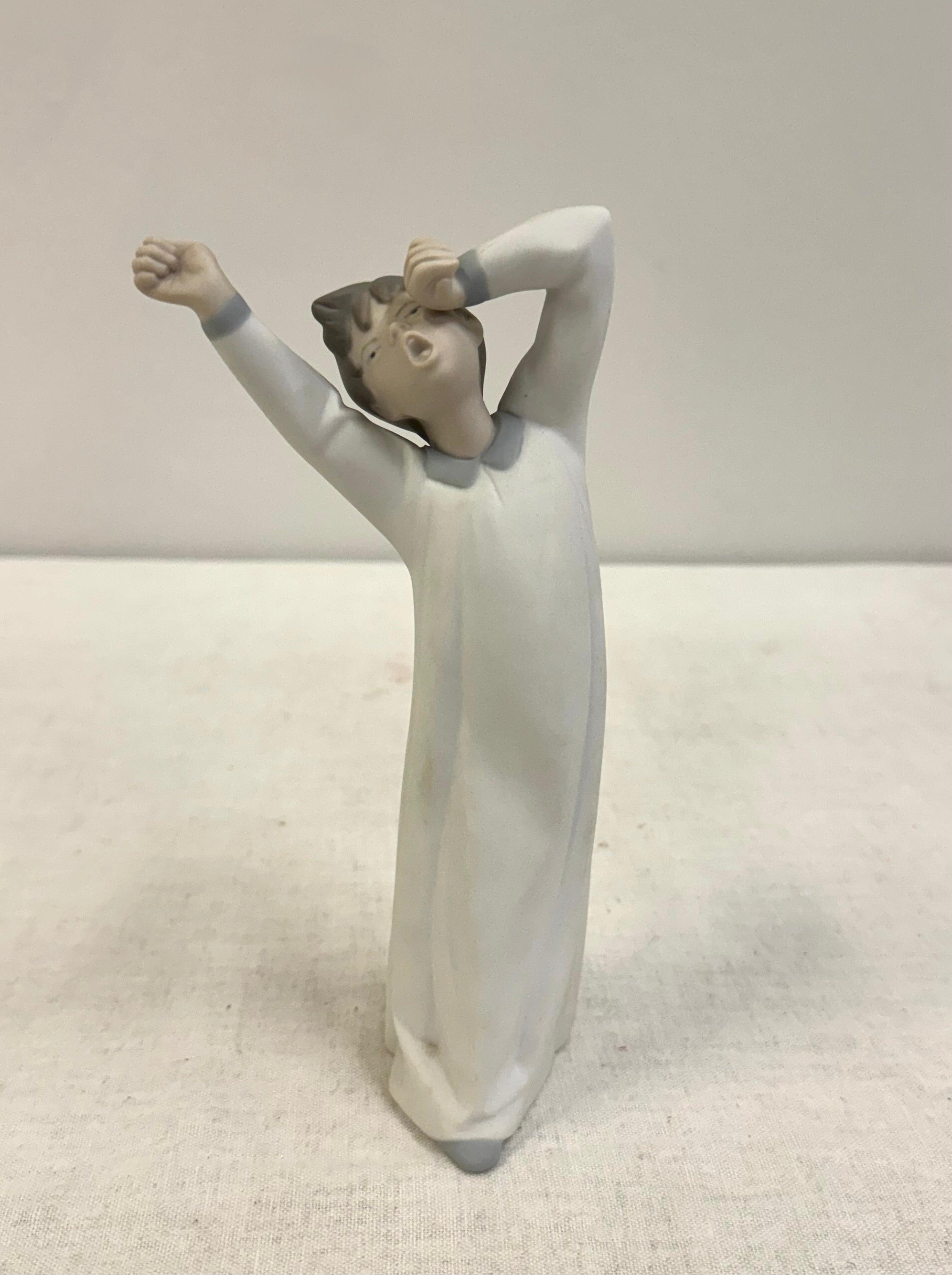 LLADRO 'Boy Yawning' Figurine