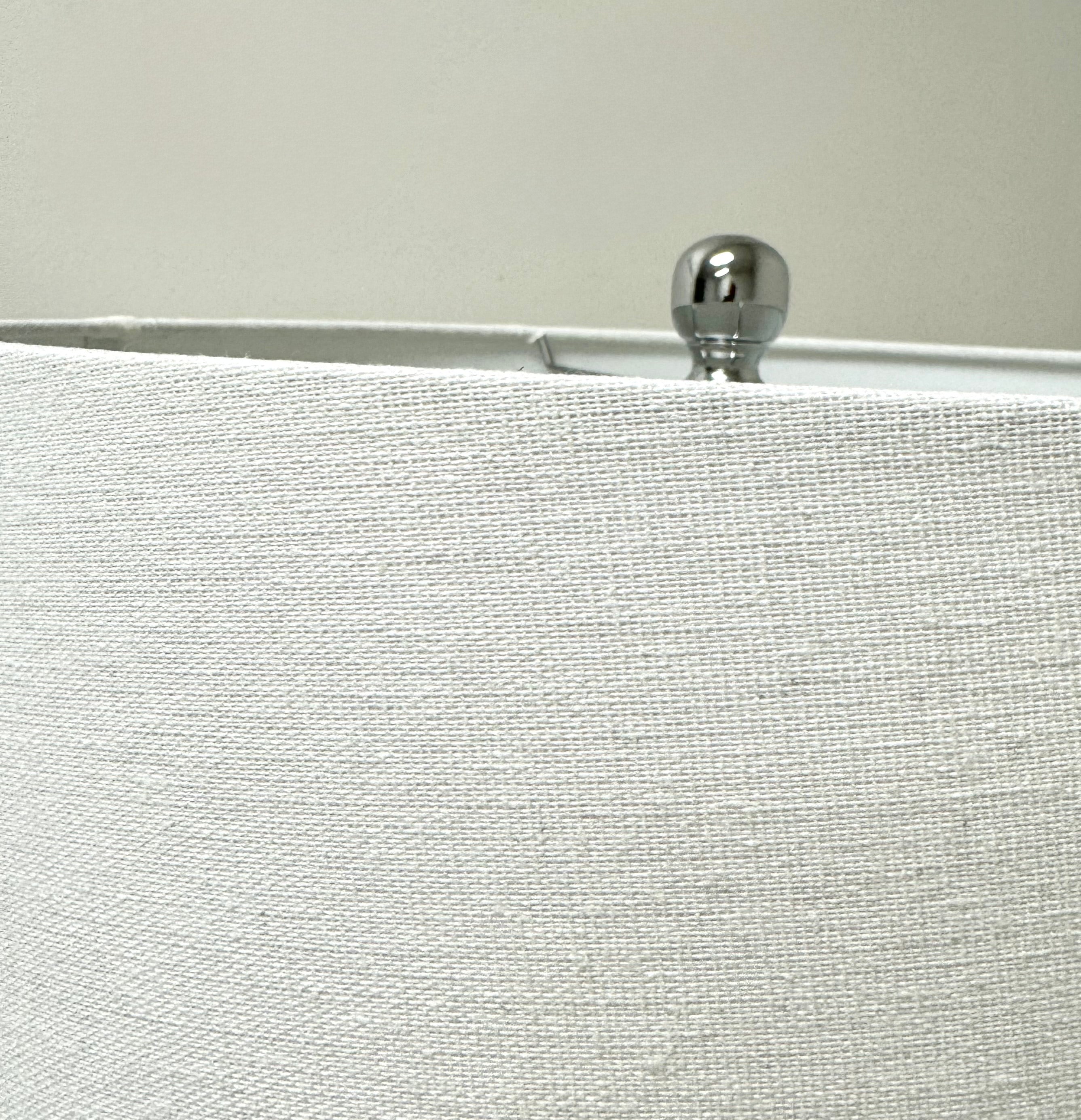 Matte Silver Oval Lamp