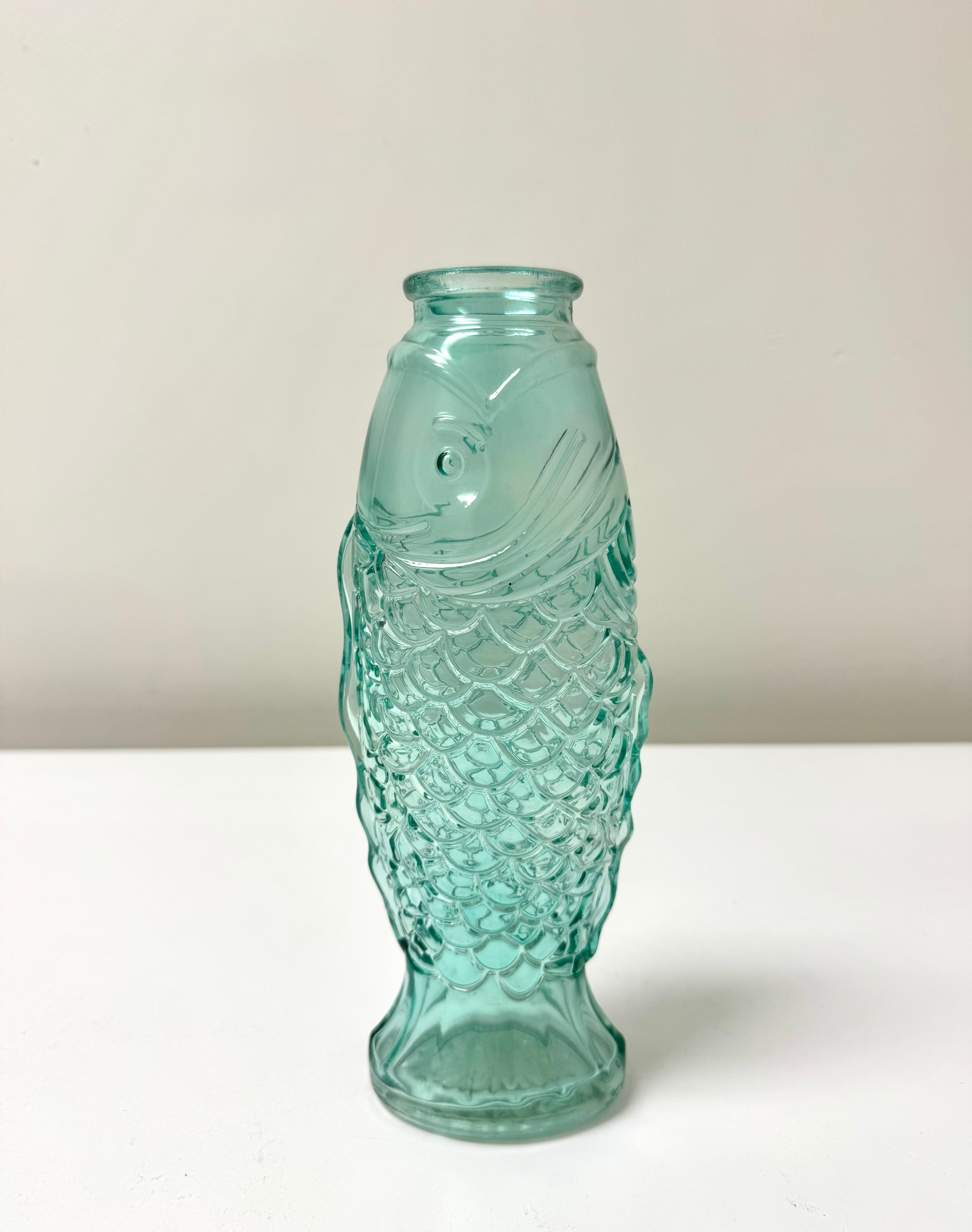 Aqua Glass Fish Carafe