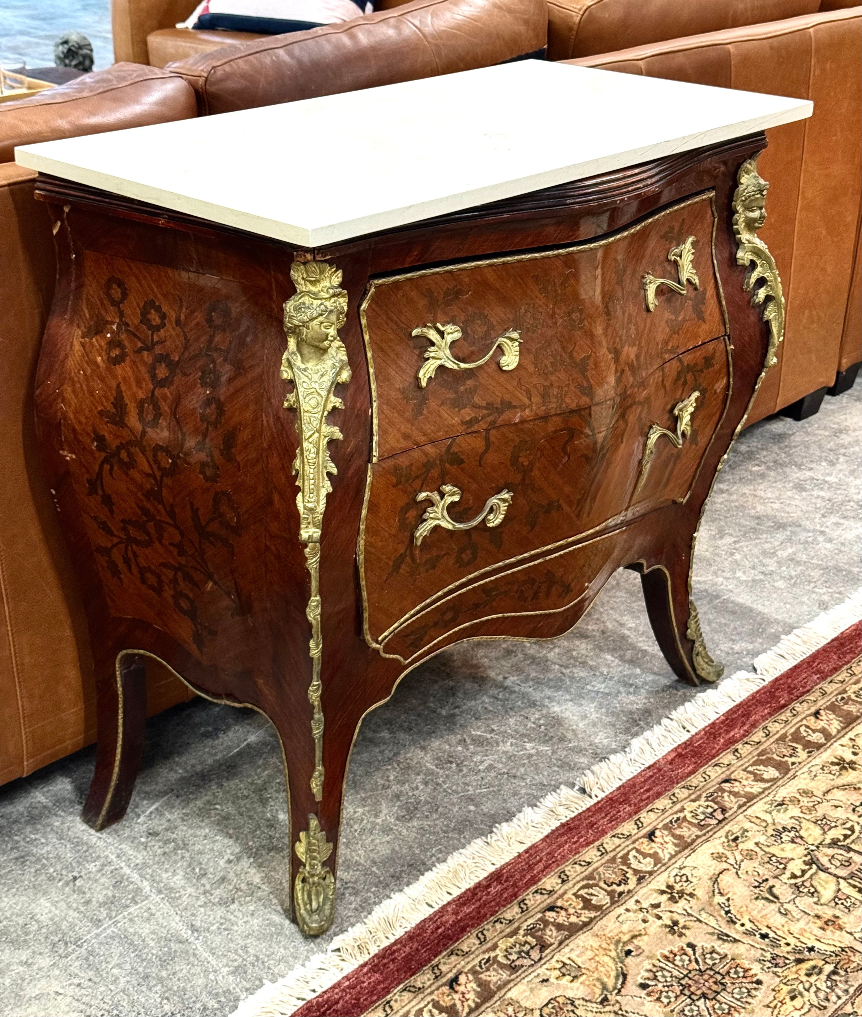 Louis XV-Style Bombe Commode