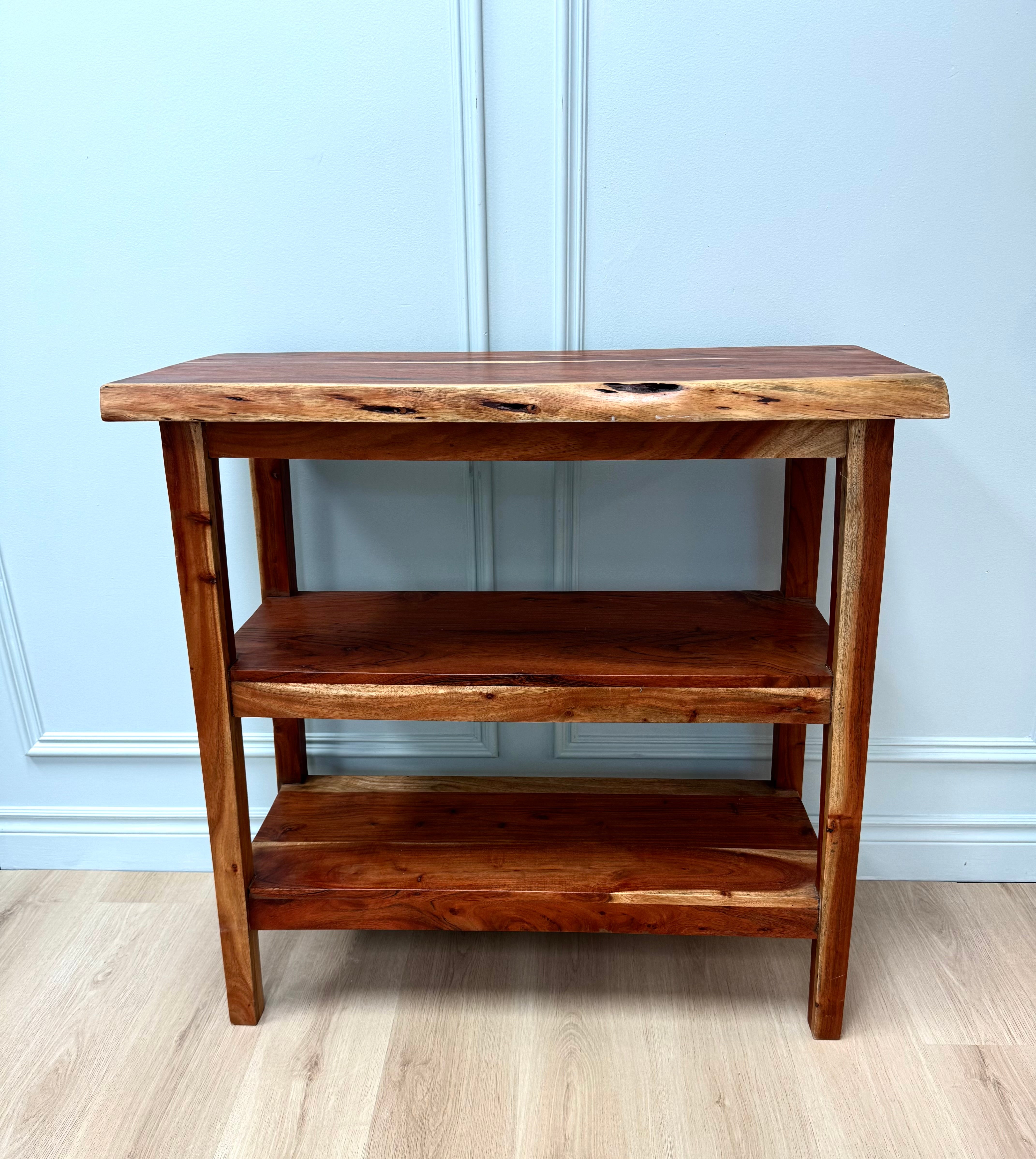 Live Edge Three-tier Console