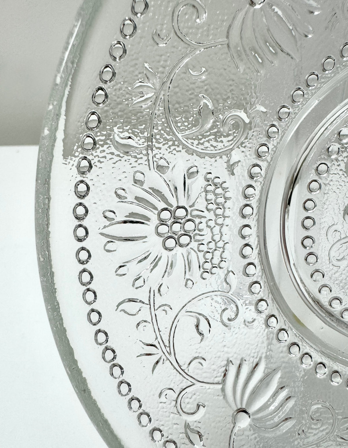 Vintage 'Blue Onion' 7" Glass Plate