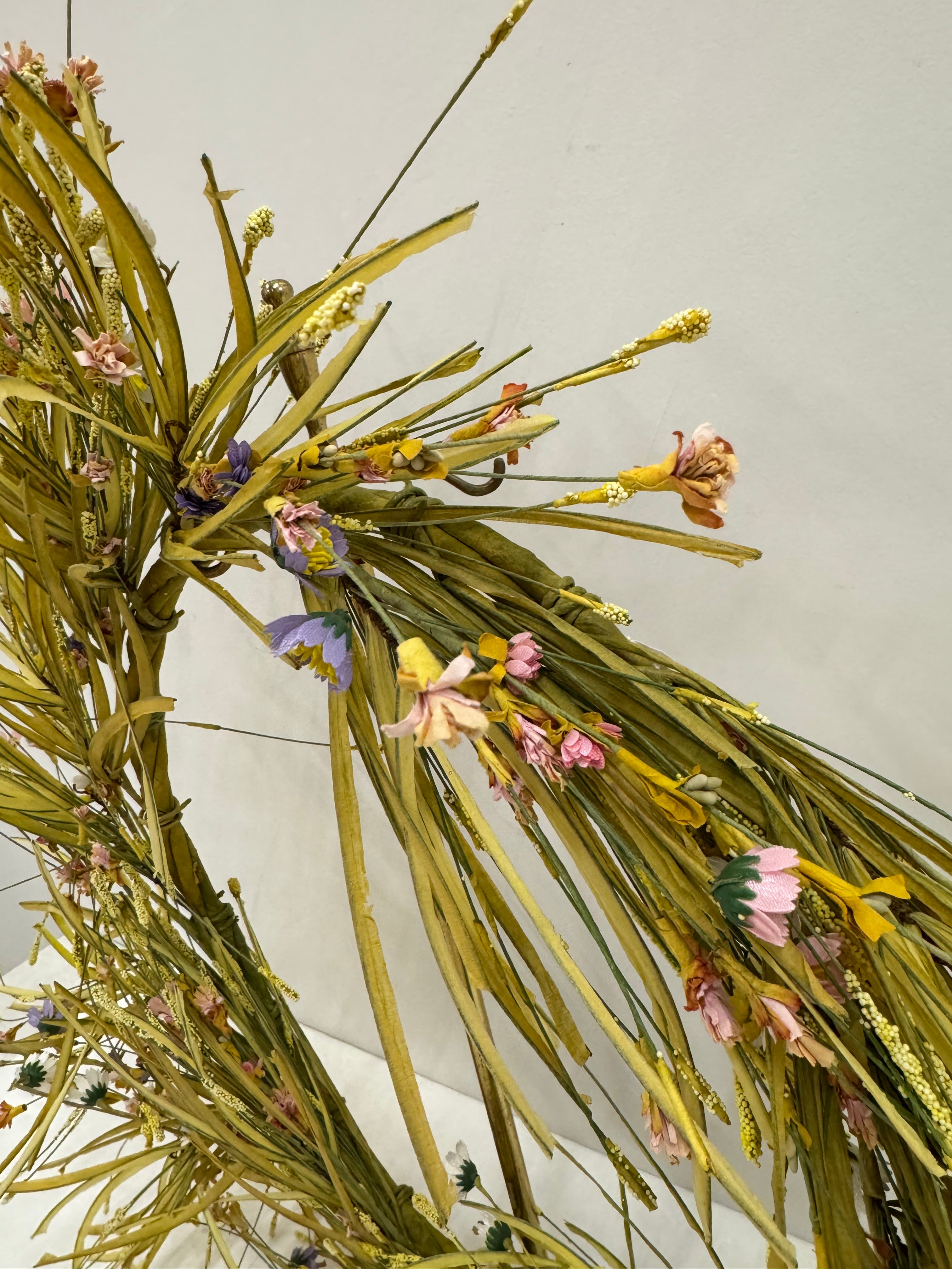 Japanese Grass and Floral 28" Wreath